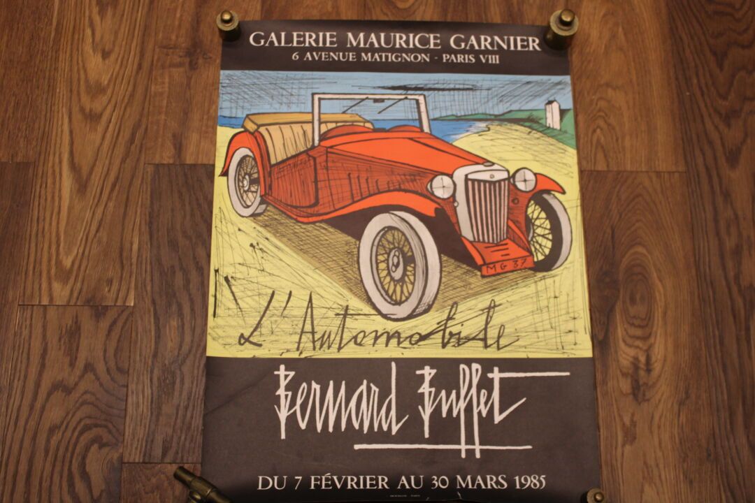 Null [PÓSTER], Cartel ilustrado por Bernard Buffet, El automóvil. París, Exposic&hellip;
