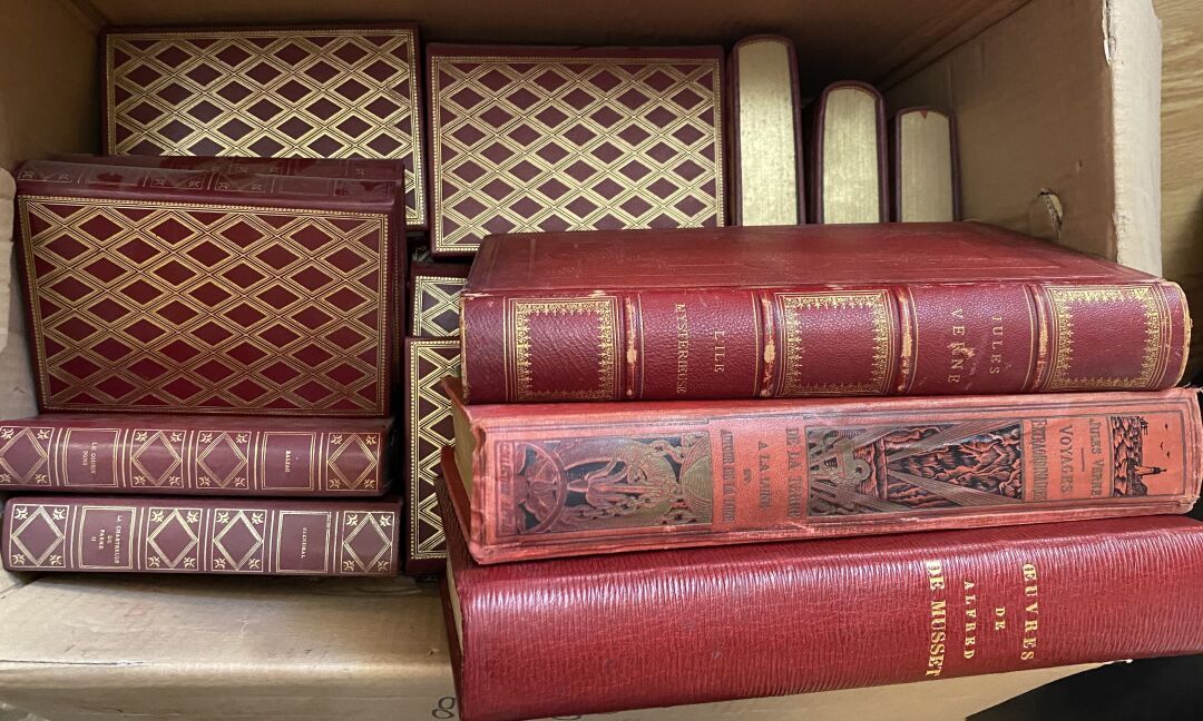 Null [CARTON]包括各种文学书籍，包括。



- 阿尔弗雷德-德-穆塞特（1810-1857），《OEUVRES》，巴黎，Charpentier E&hellip;