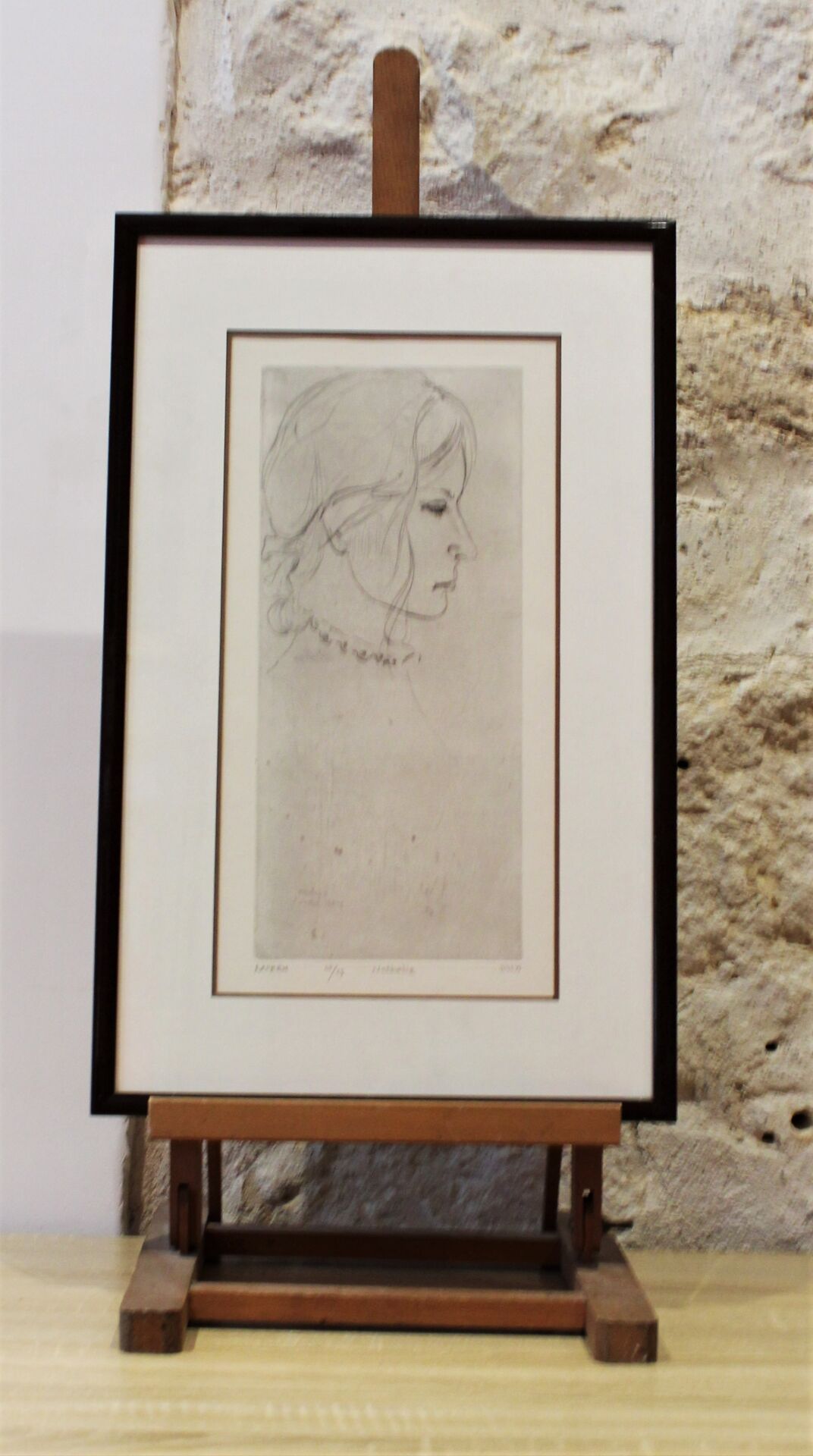 Null MOREH "Nathalie" n°25/25

石版画。尺寸：39 x 19,5 cm 

附上一张躺着的女人的印刷品，瓦托的左下方。