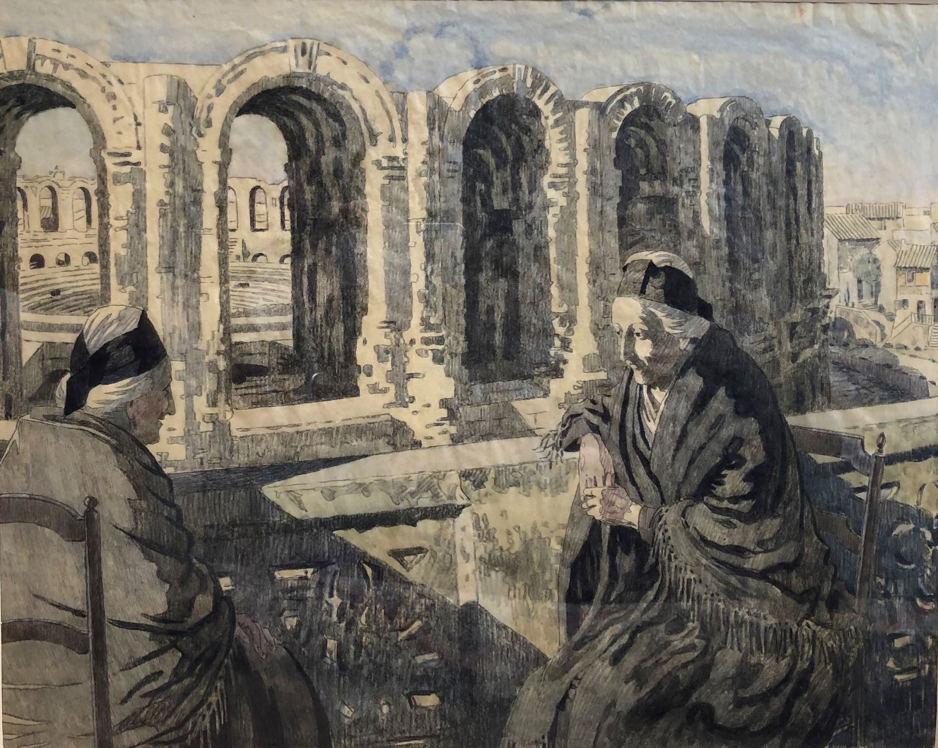 Null 莱奥-莱利(1872-1947)

阿尔勒人和阿雷纳人

水彩画...

40 x 50厘米

木质框架和玻璃下。