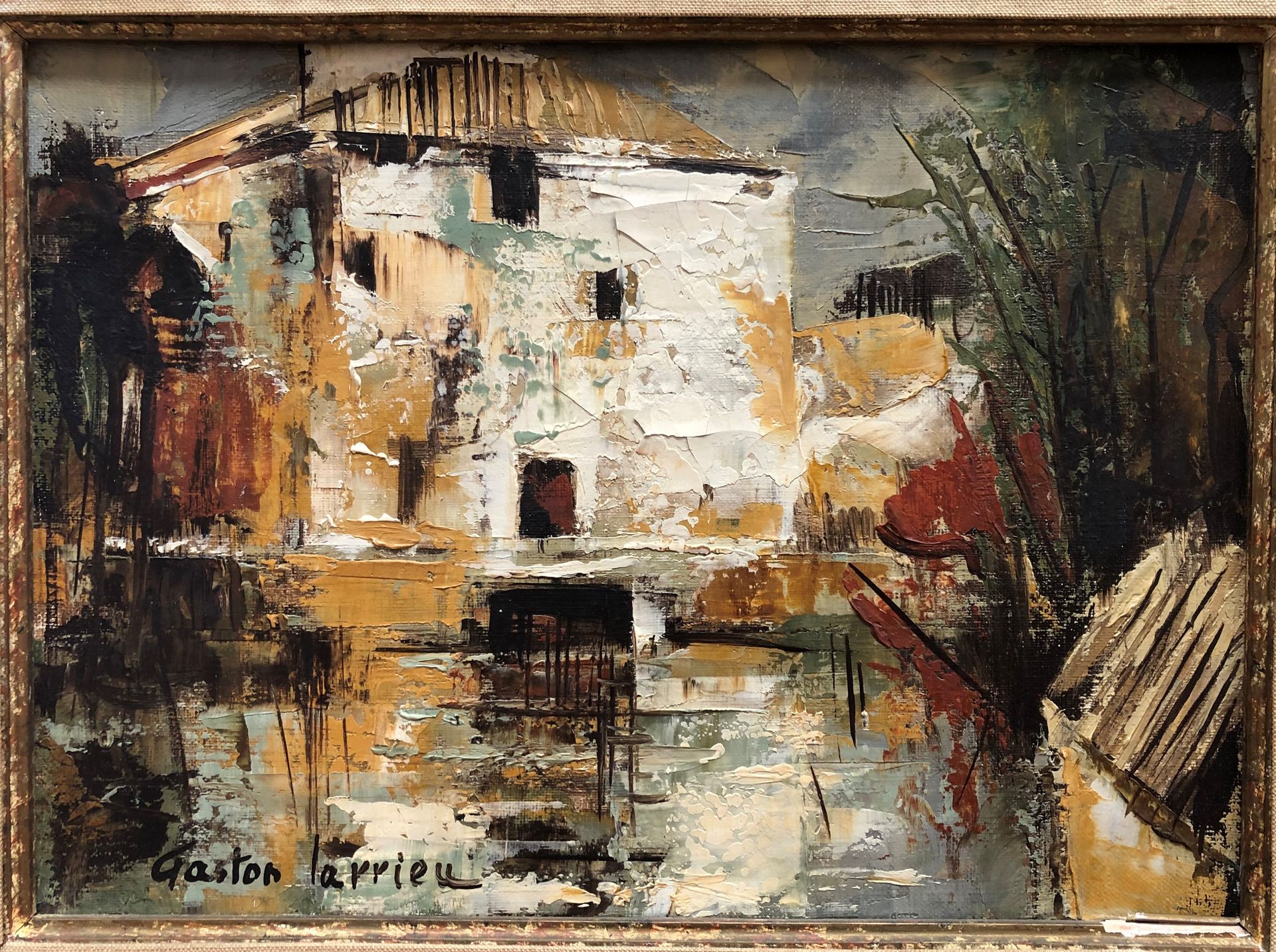 Null Gaston LARRIEU (1908-1983)

"Mill in Saint Vincent (Landes)".

Oil on canva&hellip;