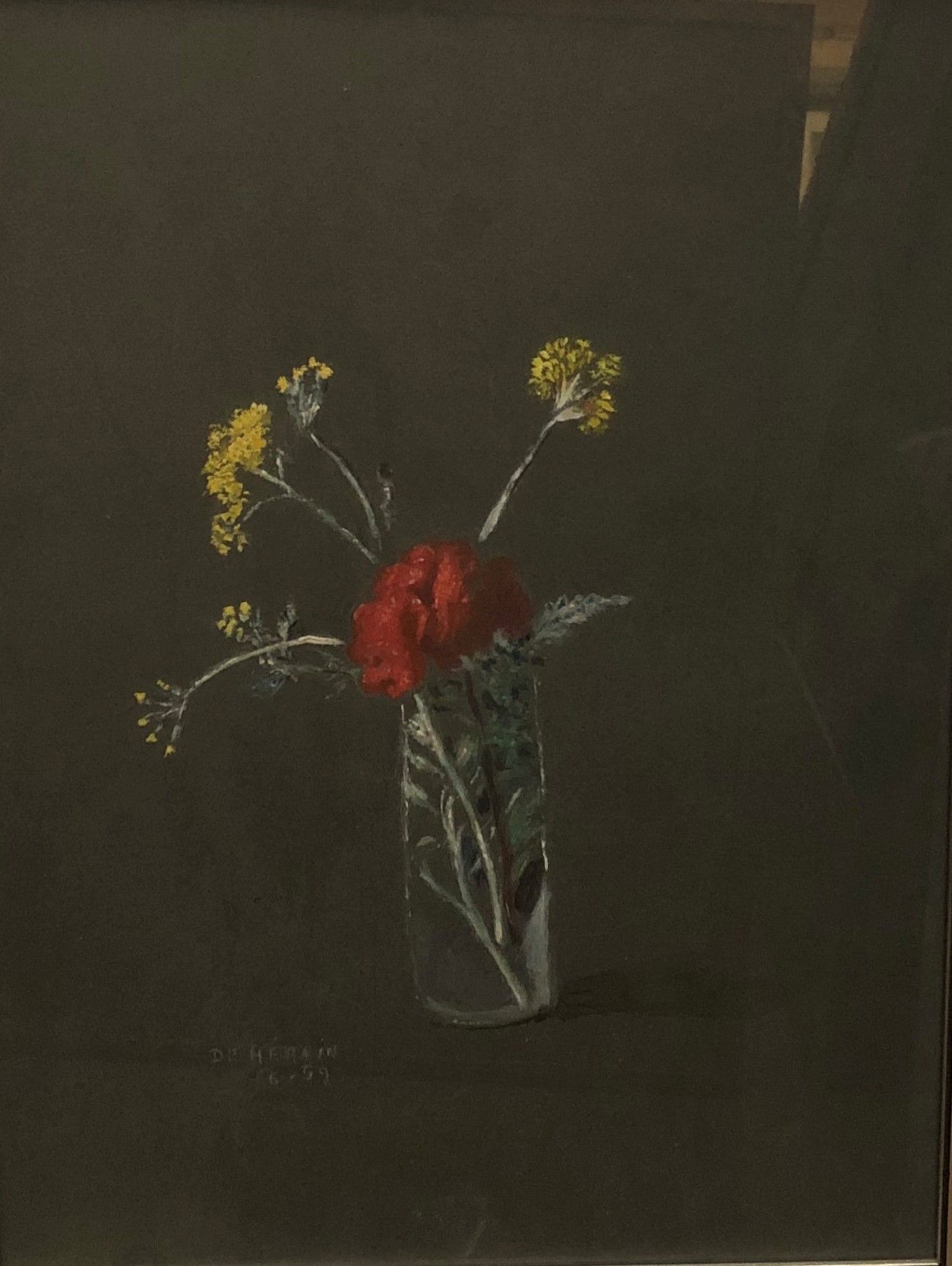 Null 弗朗索瓦-德-赫拉恩(1877-1962)

田野的花束。

水粉画在纸上。

左下方有签名和日期59。

43 x 32 cm

在框架下。