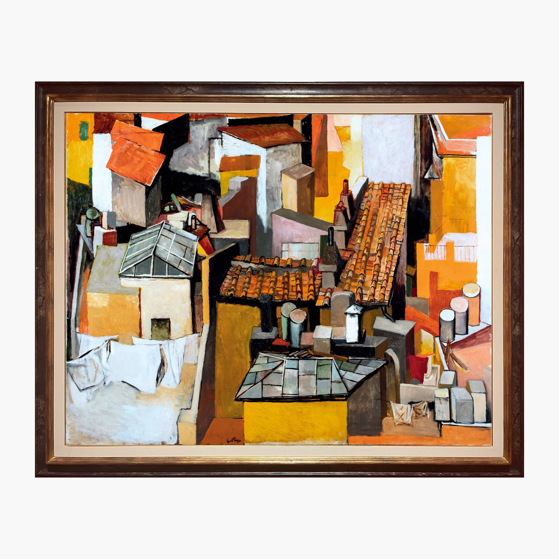 RENATO GUTTUSO 雷纳托-古图索，Via Leonina的屋顶



1962 - 1964

布面油画

高114 x 宽146厘米（高44.88&hellip;