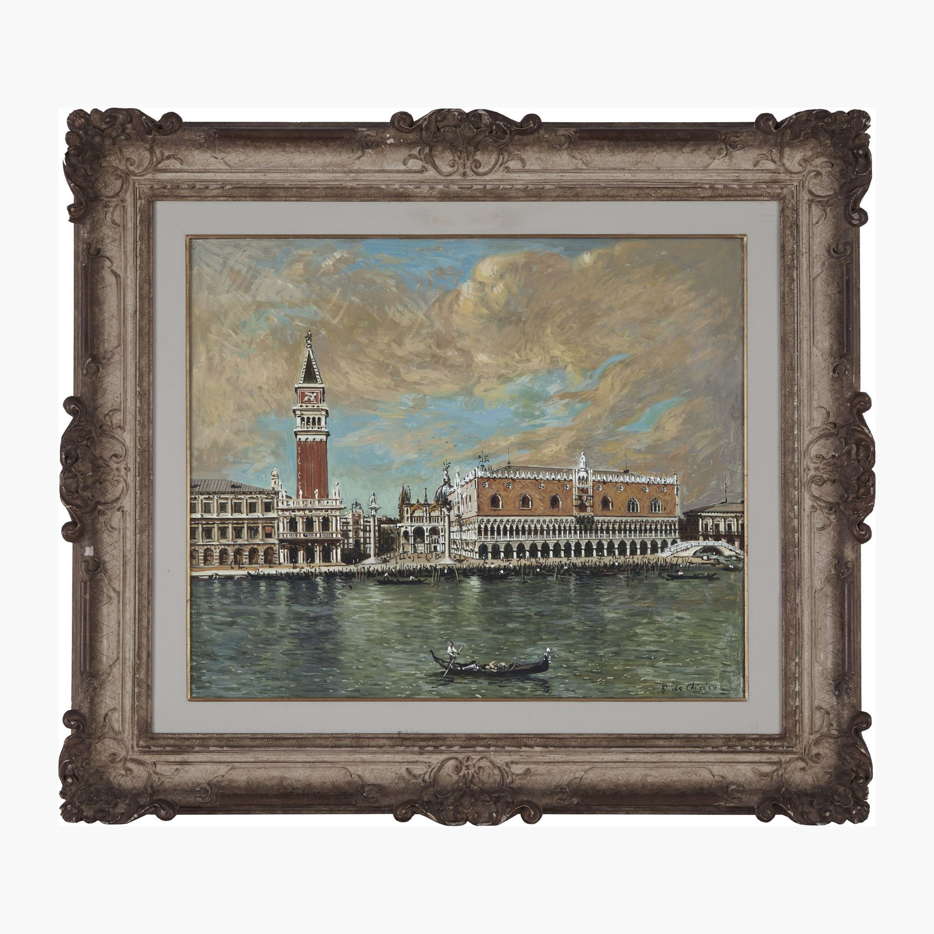 Giorgio DE CHIRICO 乔治-德-基里科，威尼斯，公爵宫



1958

布面油画

高50 x 长60厘米（高19.69 x 长23.62英寸&hellip;