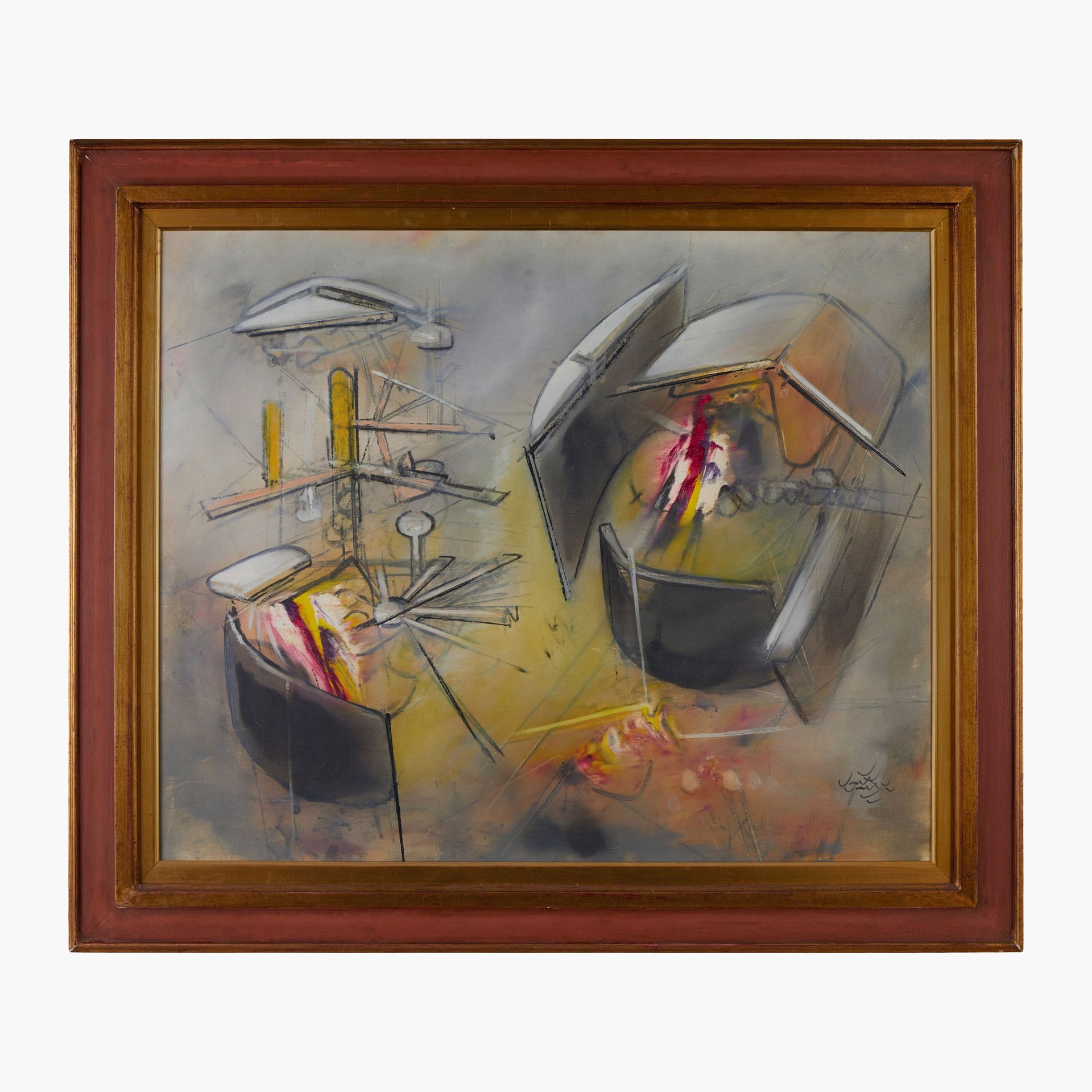 Roberto Sebastian Matta 罗伯托-塞巴斯蒂安-马塔，Es物种空间（être hommonde）。



1958

布面油画

高80 x&hellip;