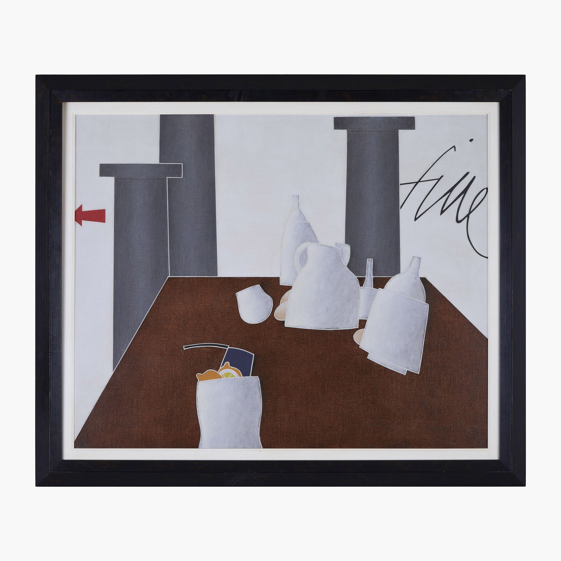 Emilio Tadini Emilio Tadini, Stillleben mit Säulen



('80s)

Öl auf Leinwand

H&hellip;
