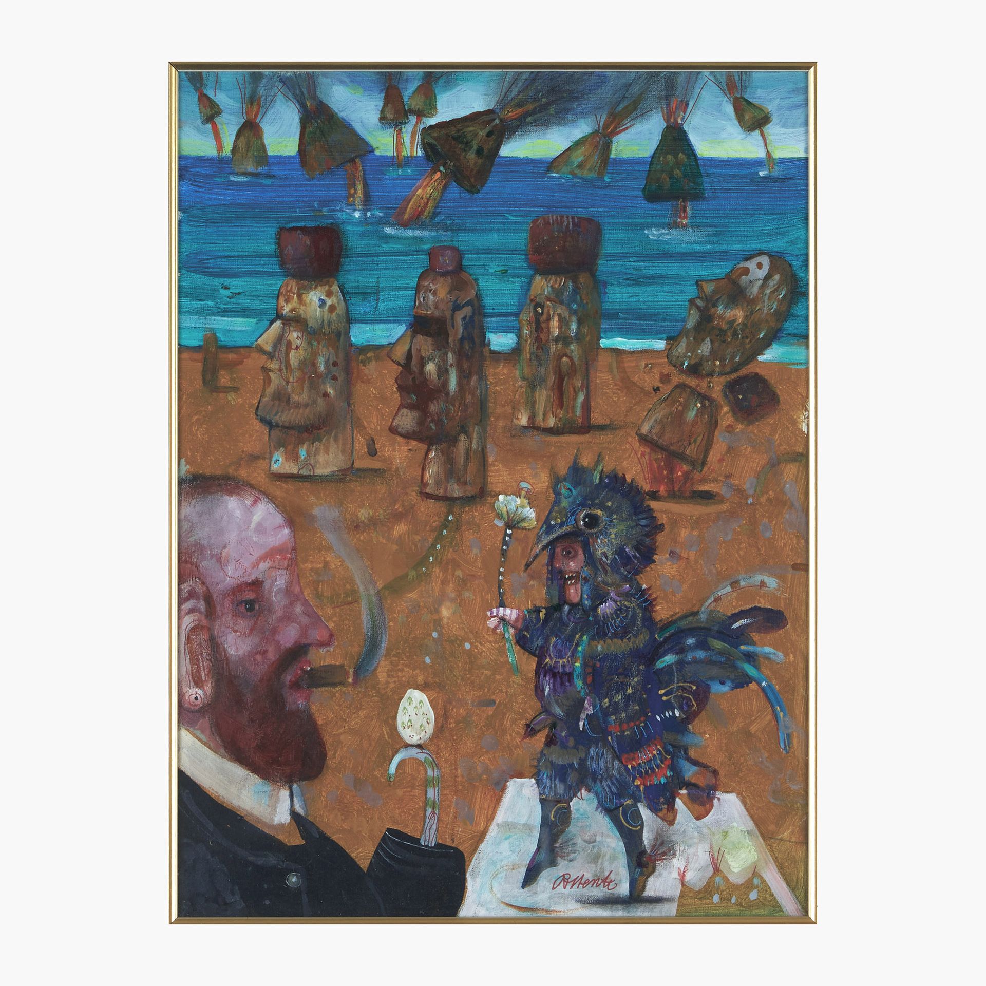 Antonio Possenti 安东尼奥-波森蒂，在复活节岛



2000

布面油画

高40 x 长30厘米（高15.75 x 长11.81英寸）。

&hellip;