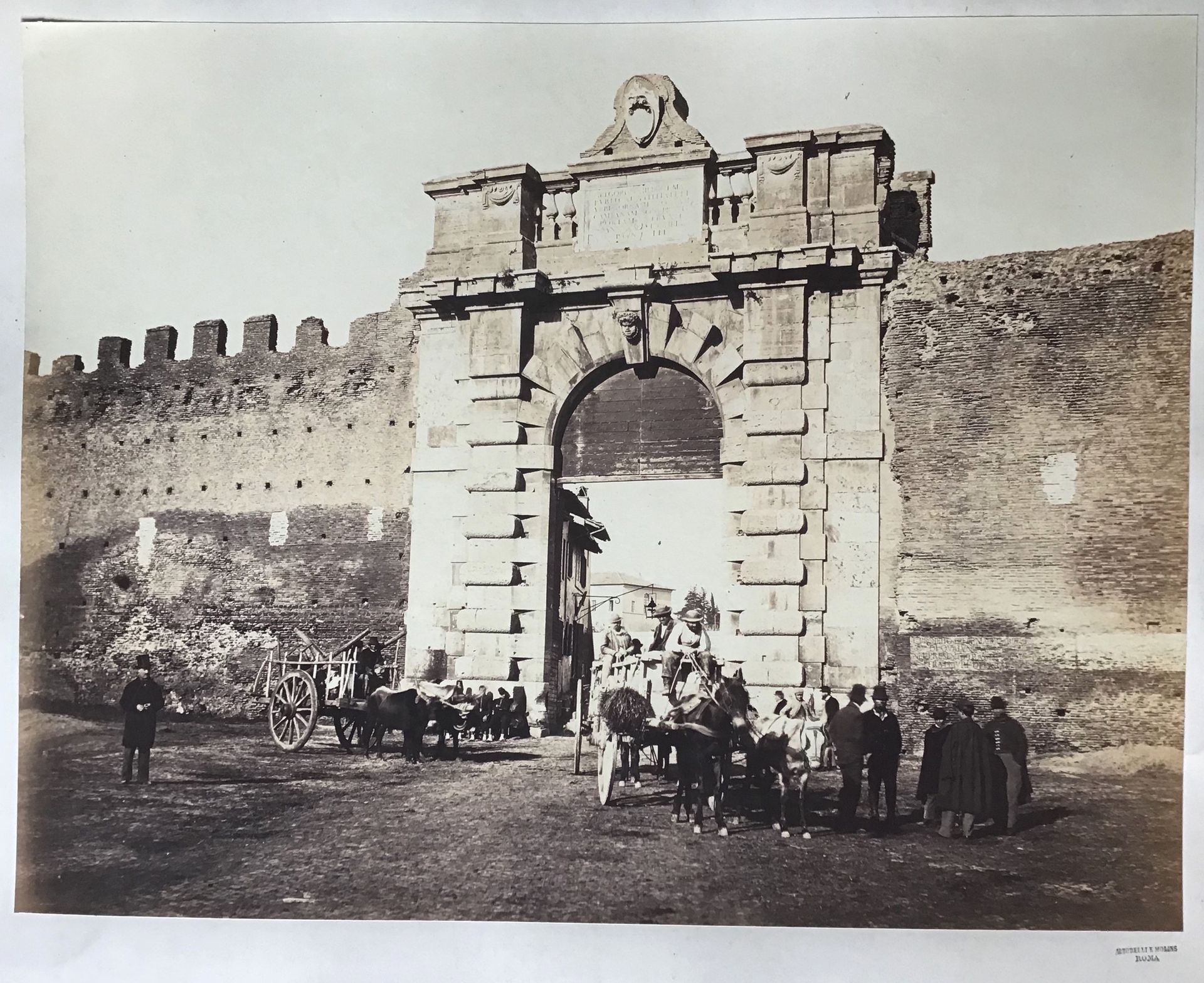 Gioacchino Altobelli (1825-1880) et Pompeo Molins (1827-1900) Porta San Giovanni&hellip;