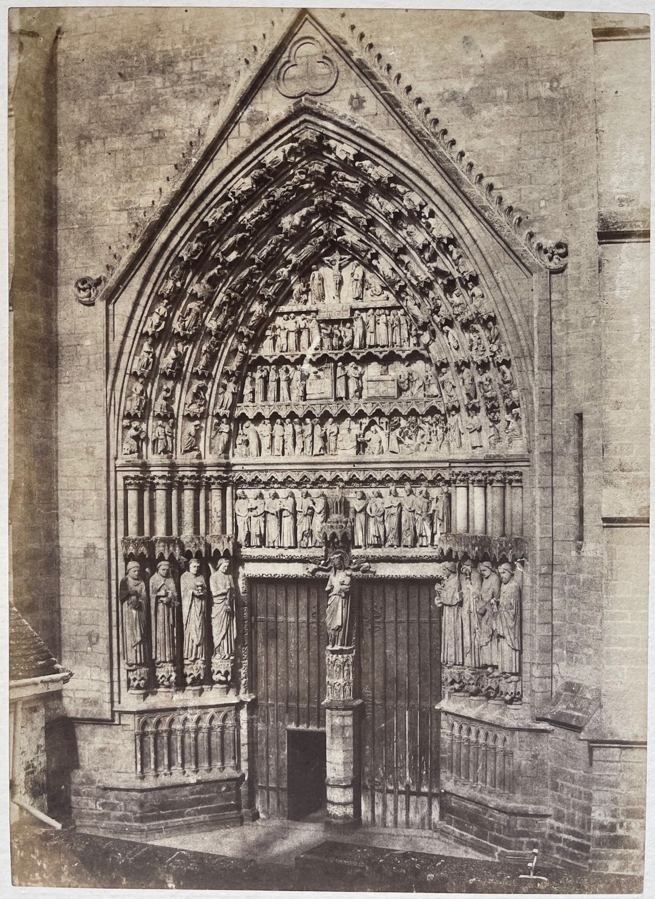 CHARLES BOSSU DIT MARVILLE (1813-1879) Lateral Porch, Amiens Cathedral, 1853 Sal&hellip;