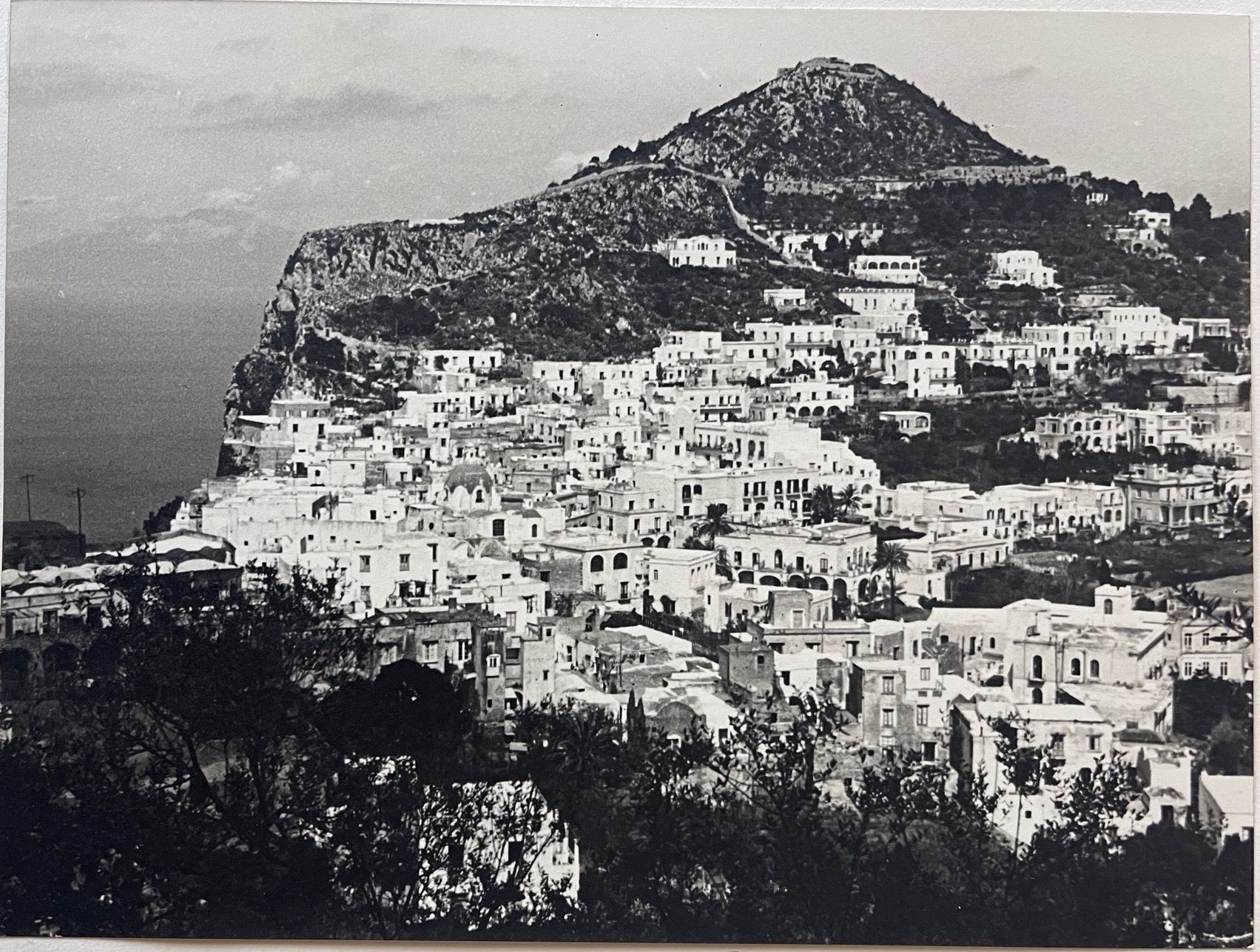 Unidentified photographer Panorama of Capri, circa 1930 Silver print on heavy ma&hellip;