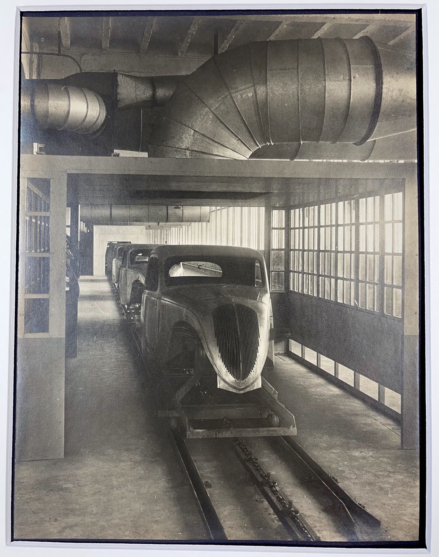 Sandro Guida (active 1937-1939) 
Dryinh tunnel, Paint shop, Paris Vintage silver&hellip;
