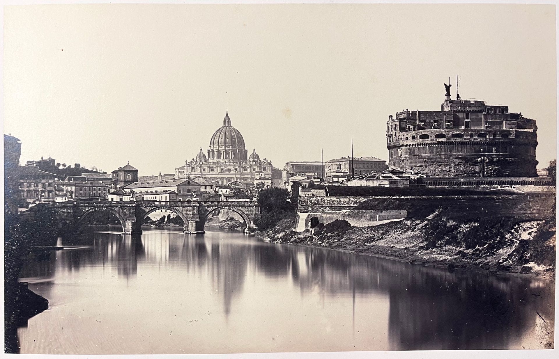 James Anderson (1813-1877) Castel San Angelo, Rome, 1856 Albumen print, 230x366 &hellip;