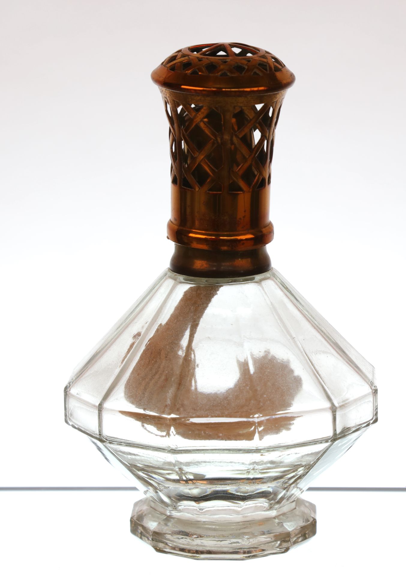Null Hirtenlampe aus Glas, Höhe: 17 cm.