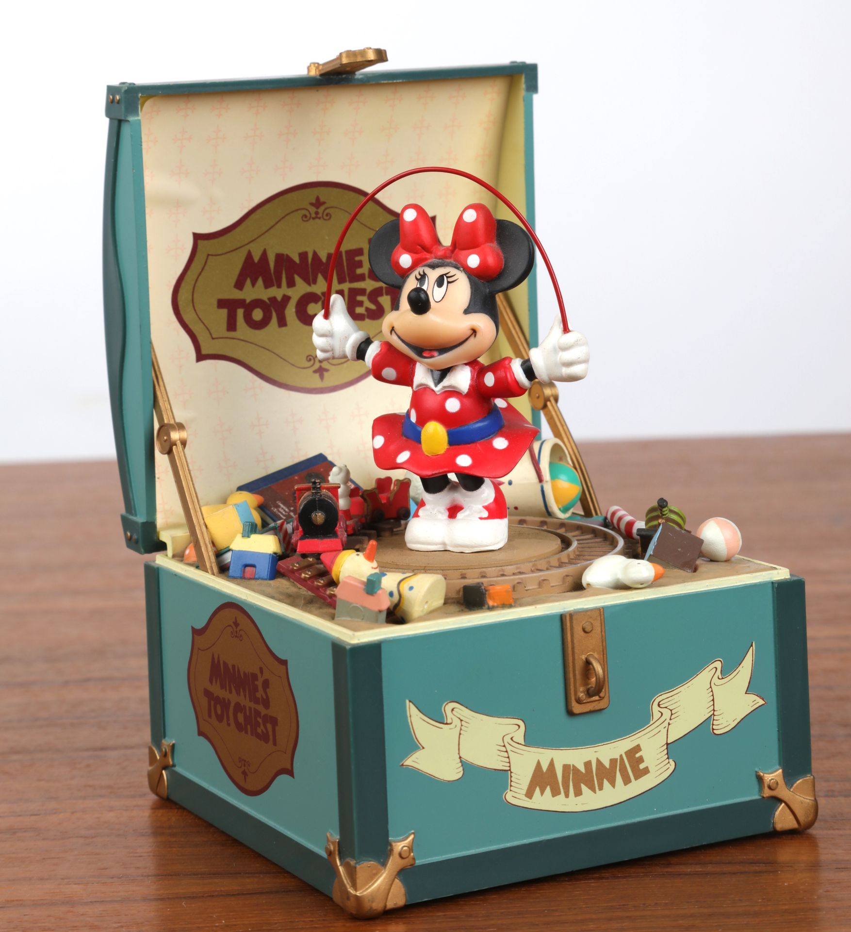 Null Caja de música decorada con "Minnie".