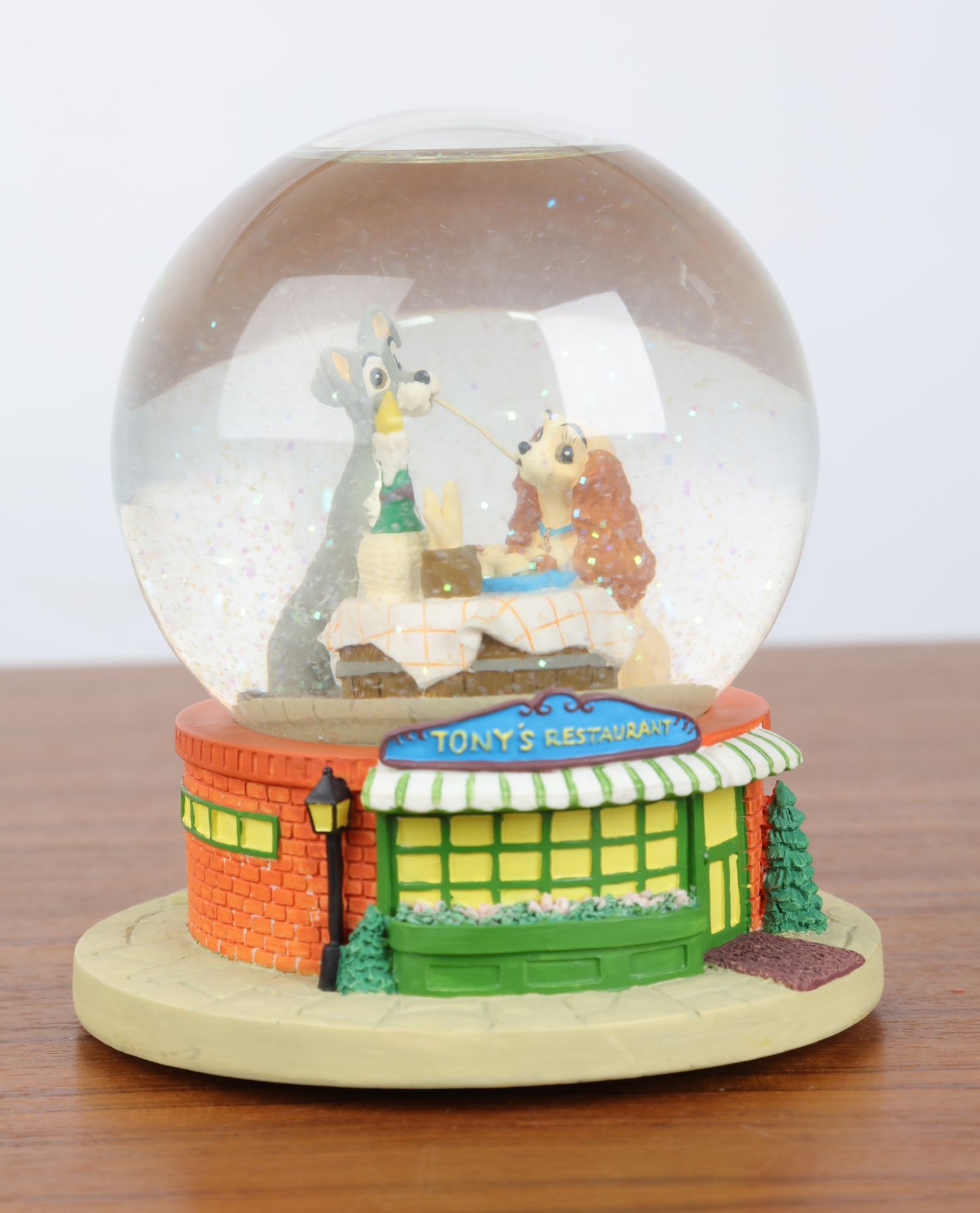 Null "Christmas ball, and music box decorated with "Beauty and the Tramp". 16x12&hellip;