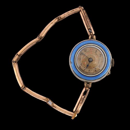 Null 
HAAS Neveux et Cie Genève (dans le goût de ) Montre de femme ronde, métal &hellip;