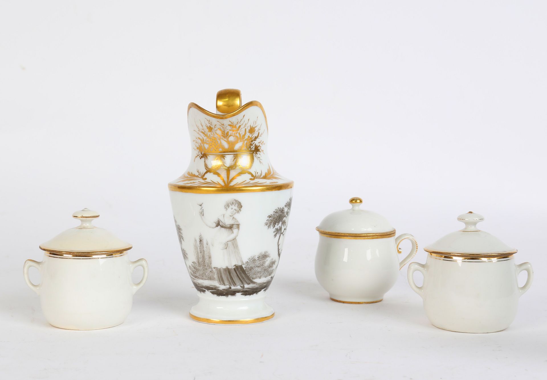 Null Germany, Thomas, porcelain teapot and sugar bowl 20 cm.
