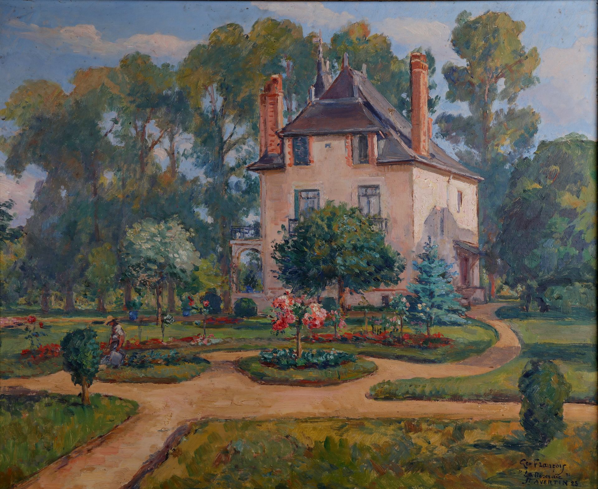 Null 
Georges FRANÇOIS dit Géo François (1880-1968). "La Roseraie, St Avertin", &hellip;