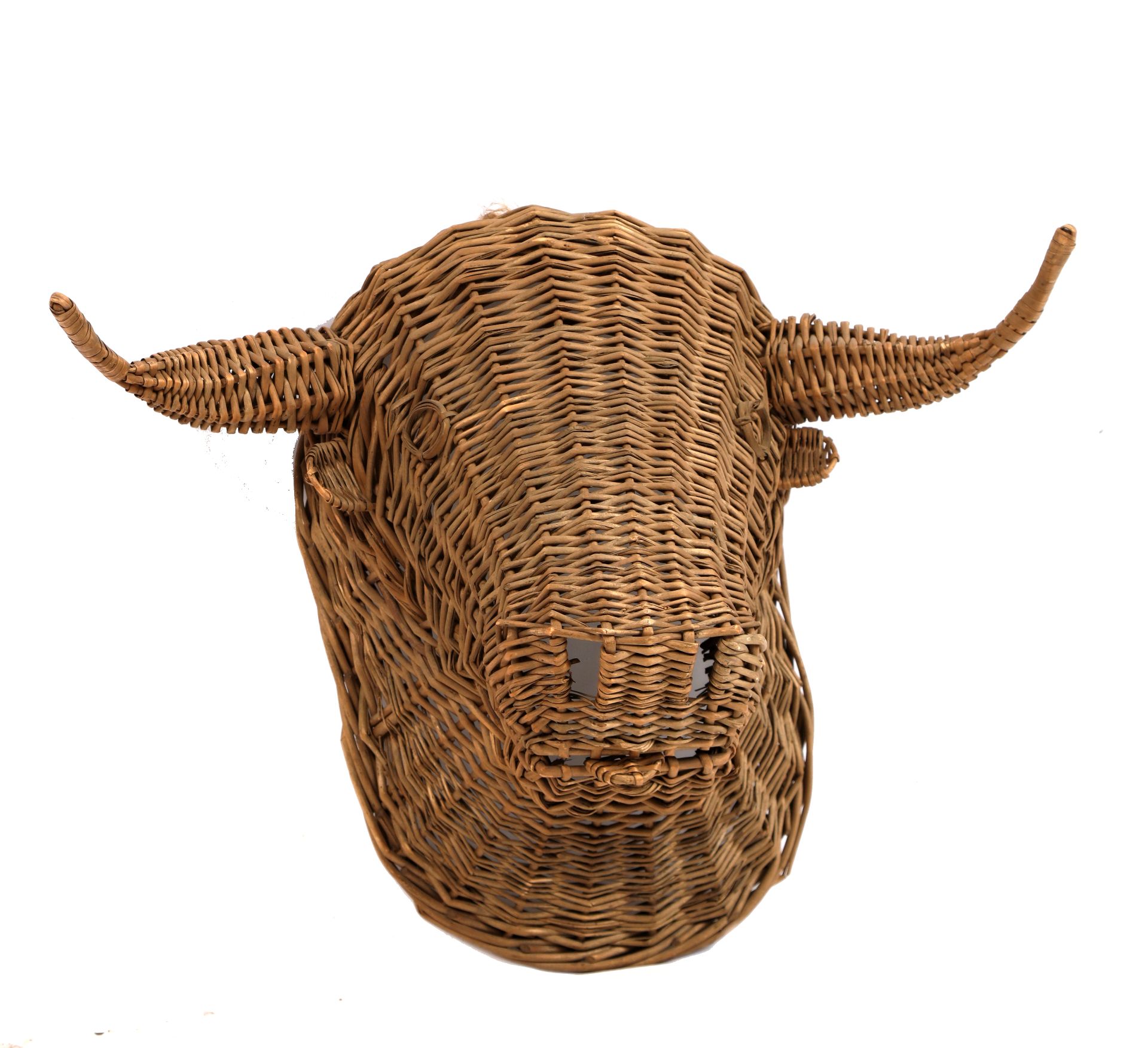 Null 
Adrien AUDOUX & Frida MINET (XX), Rare wicker bull head. 50X50