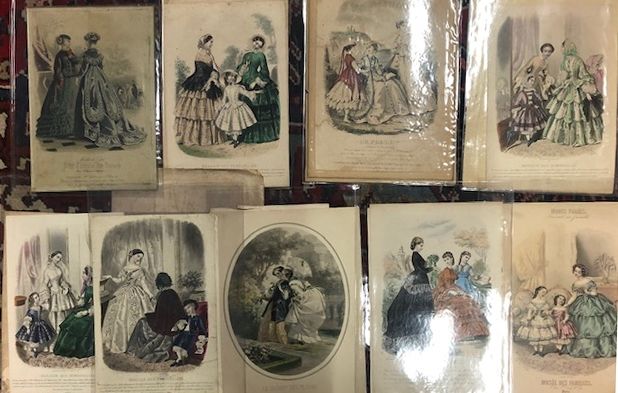 Null Miscellaneous lot of 14 unframed engravings (under plastic), 26X17