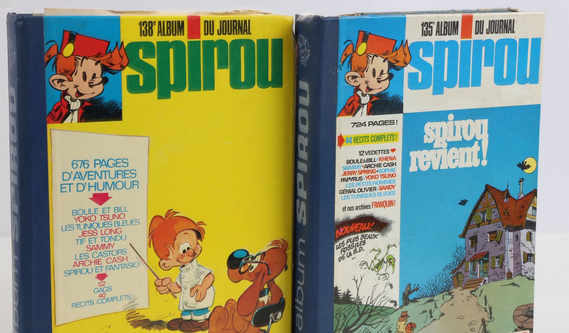 Null SPIROU, deux recueils : N°138 Du numéro 1942 du 3 juillet 1975 au numéro 19&hellip;