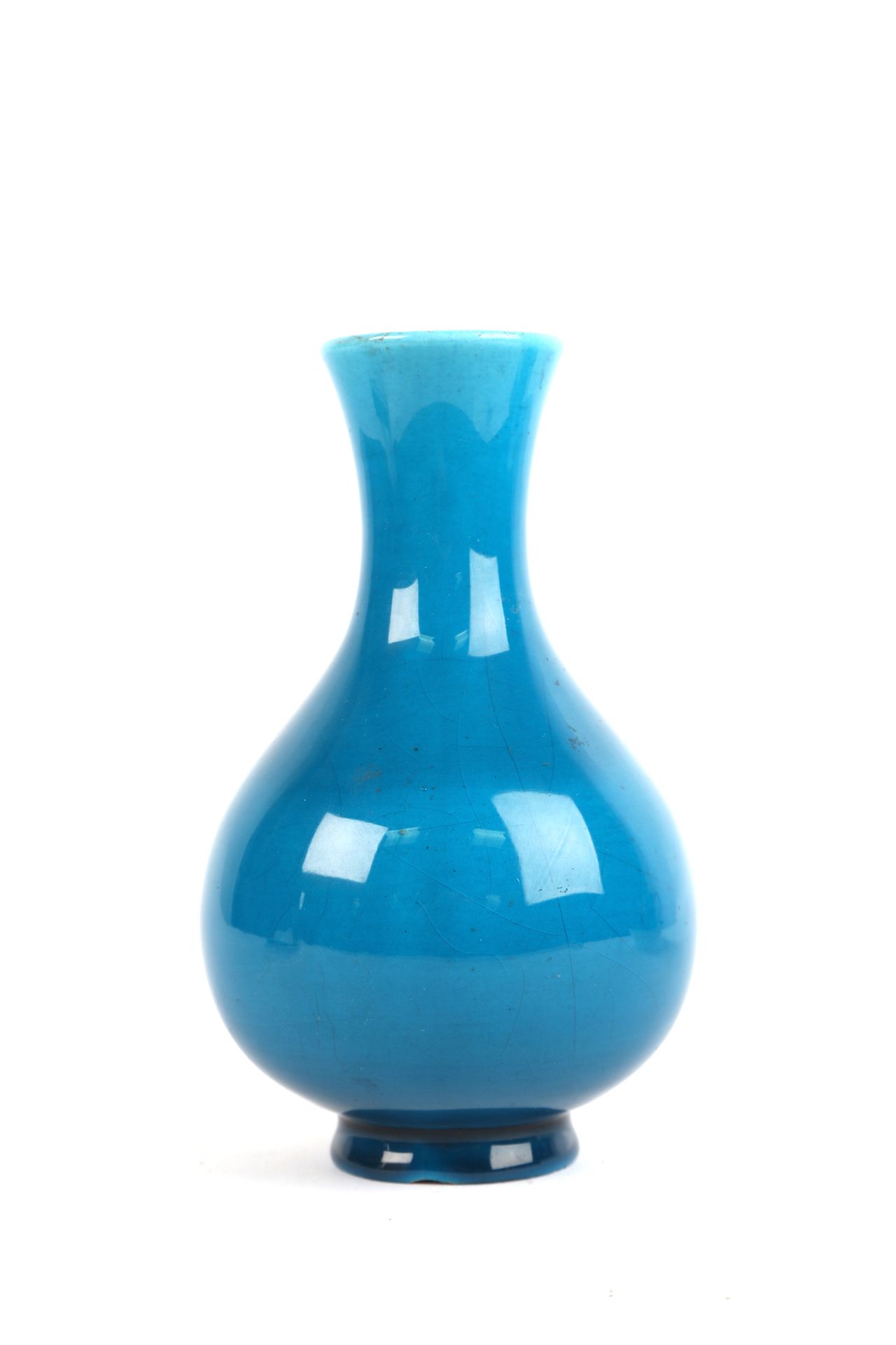 Null 
SEVRES, Paul Milet (1870-1950), Vase en faience à fond turquoise, monogram&hellip;