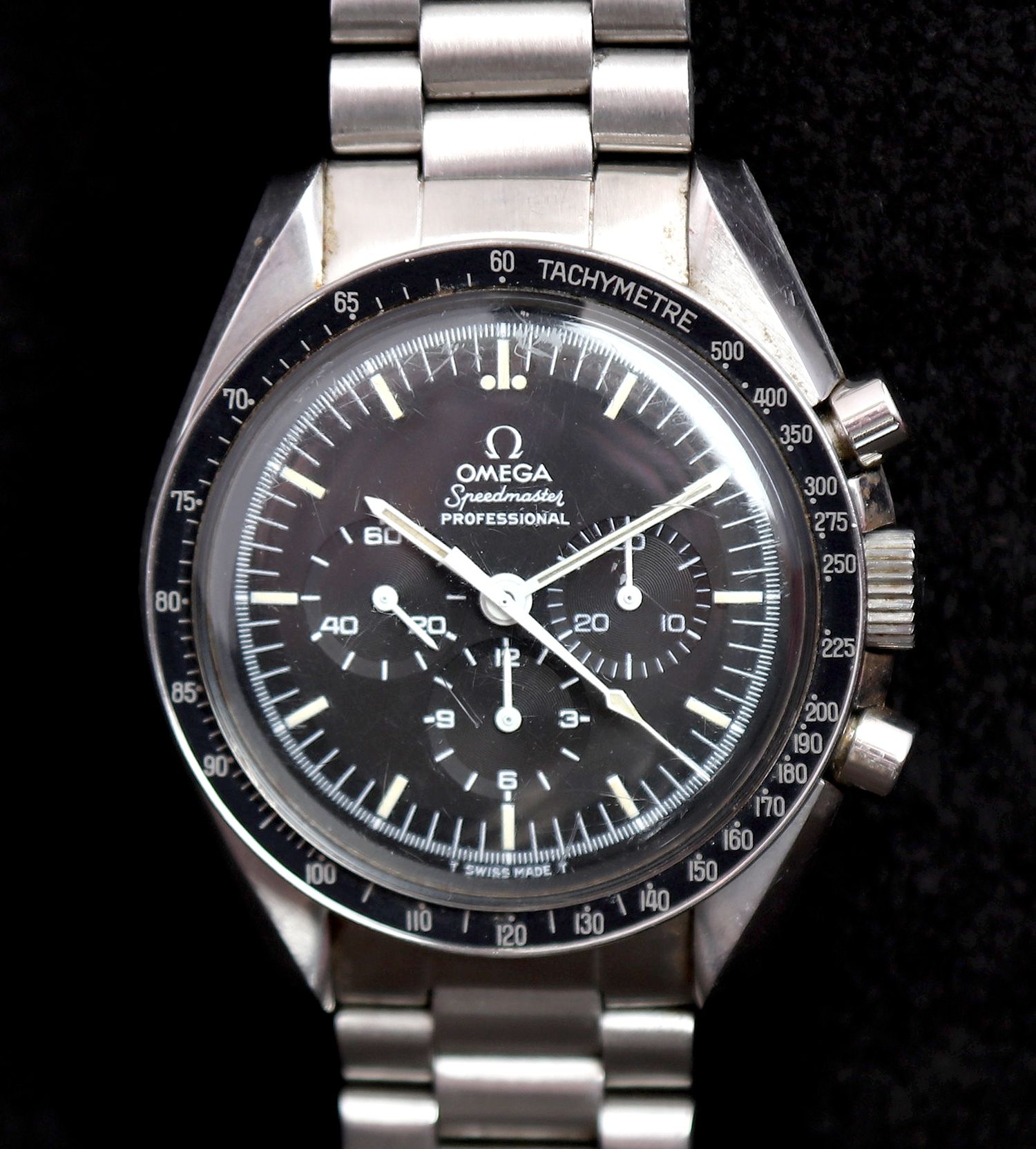 Null 
历史上的欧米茄手表，超霸专业版，"MOONWATCH""第一只在月球上佩戴的手表，经美国宇航局认证，可用于载人航天任务"，1988年Jean-Lou&hellip;