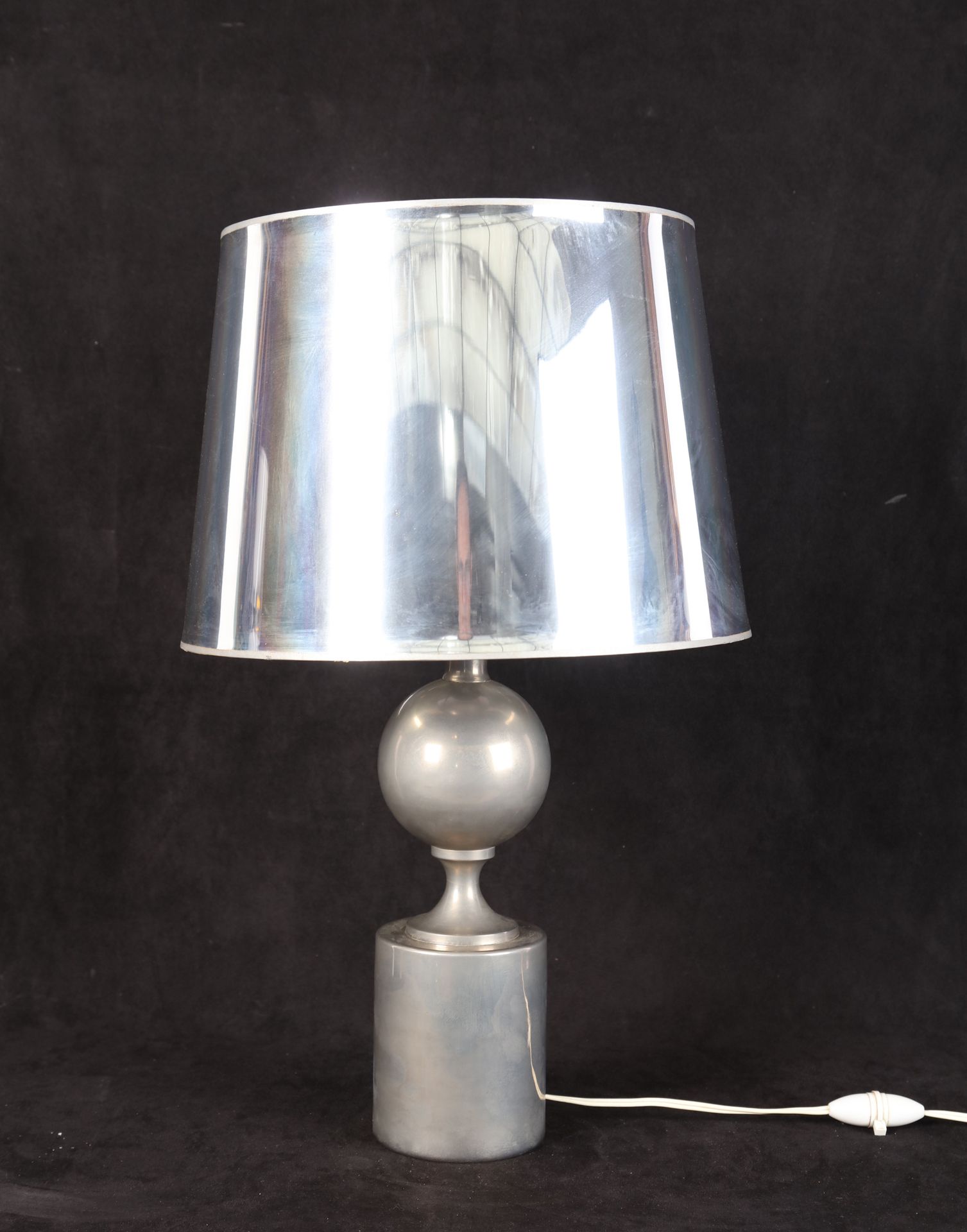 Null BARBIER Philippe, lampshade with metallic reflections. Height : 32