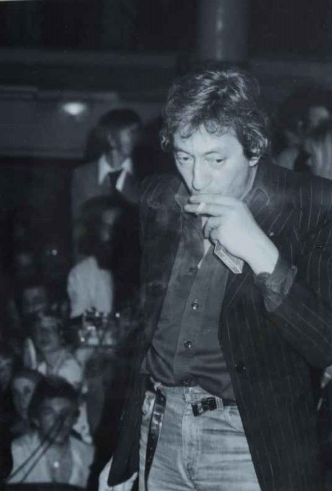 Null RANCUREL Jean-Louis，生于1946年，Serge Gainsbourg，复古银版画，照片，背面有毡笔签名和印章，24X17