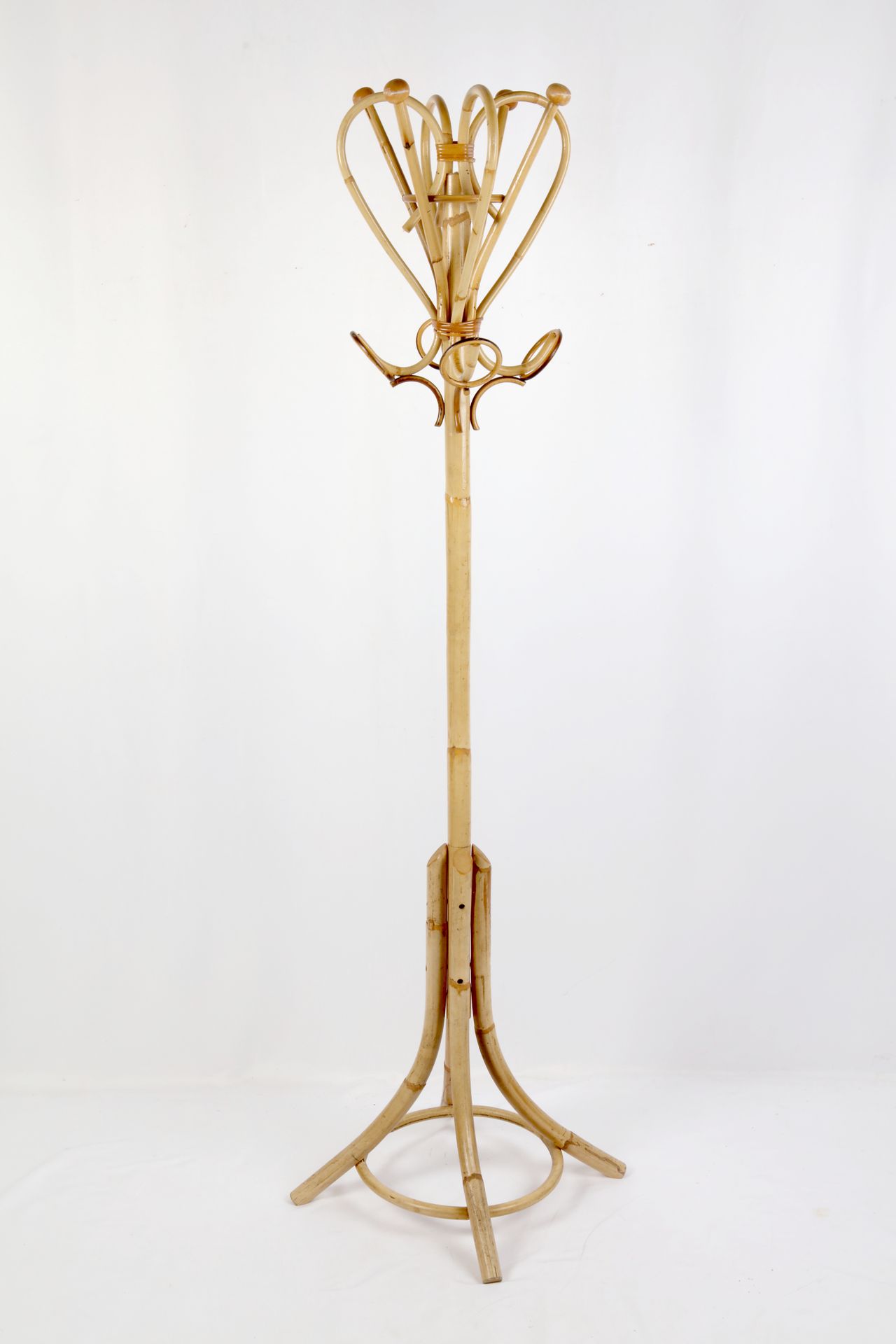 Null Thonet，（风格），鹦鹉衣架，轻竹，高：190