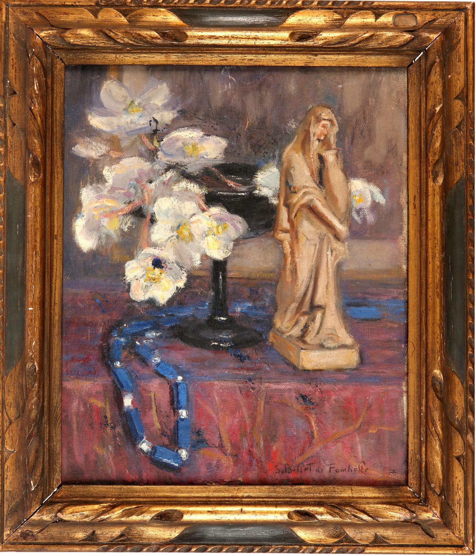 Null 苏珊娜-比勒-德-冯贝尔 (1899-1953)
圣母与花瓶》，布面油画，尺码，46X37