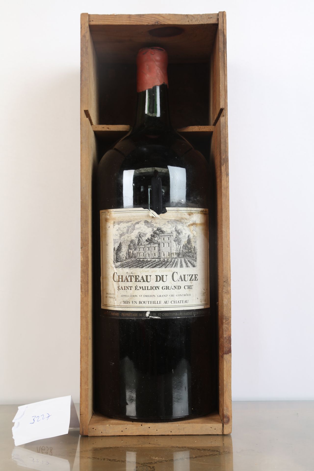 Null 
1 bouteille (Jéroboam) de Château du Cauze, grand cru Saint Emilion, sur é&hellip;