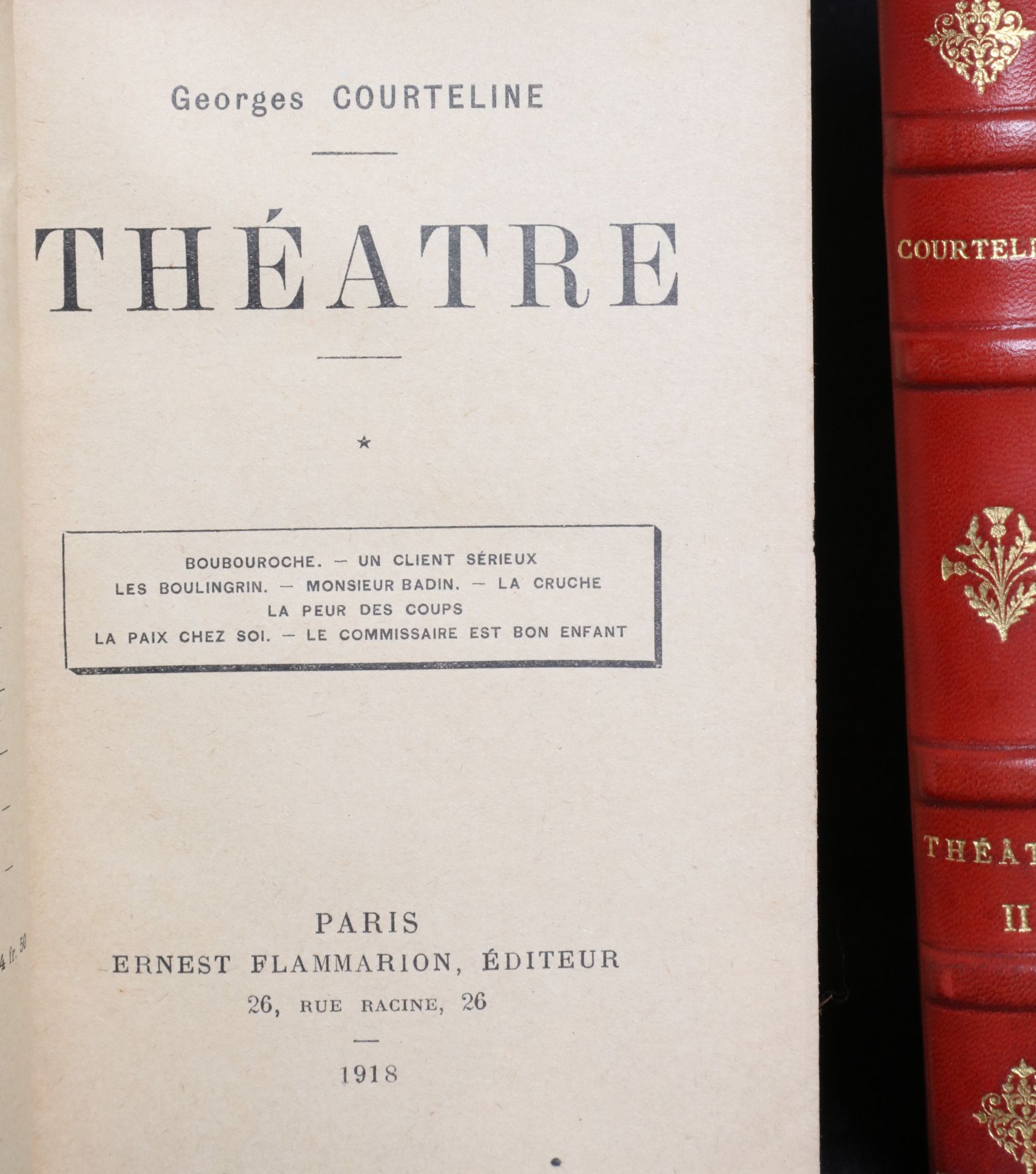 Null COURTELINE G., théatre I et II, deux volumes, 1918