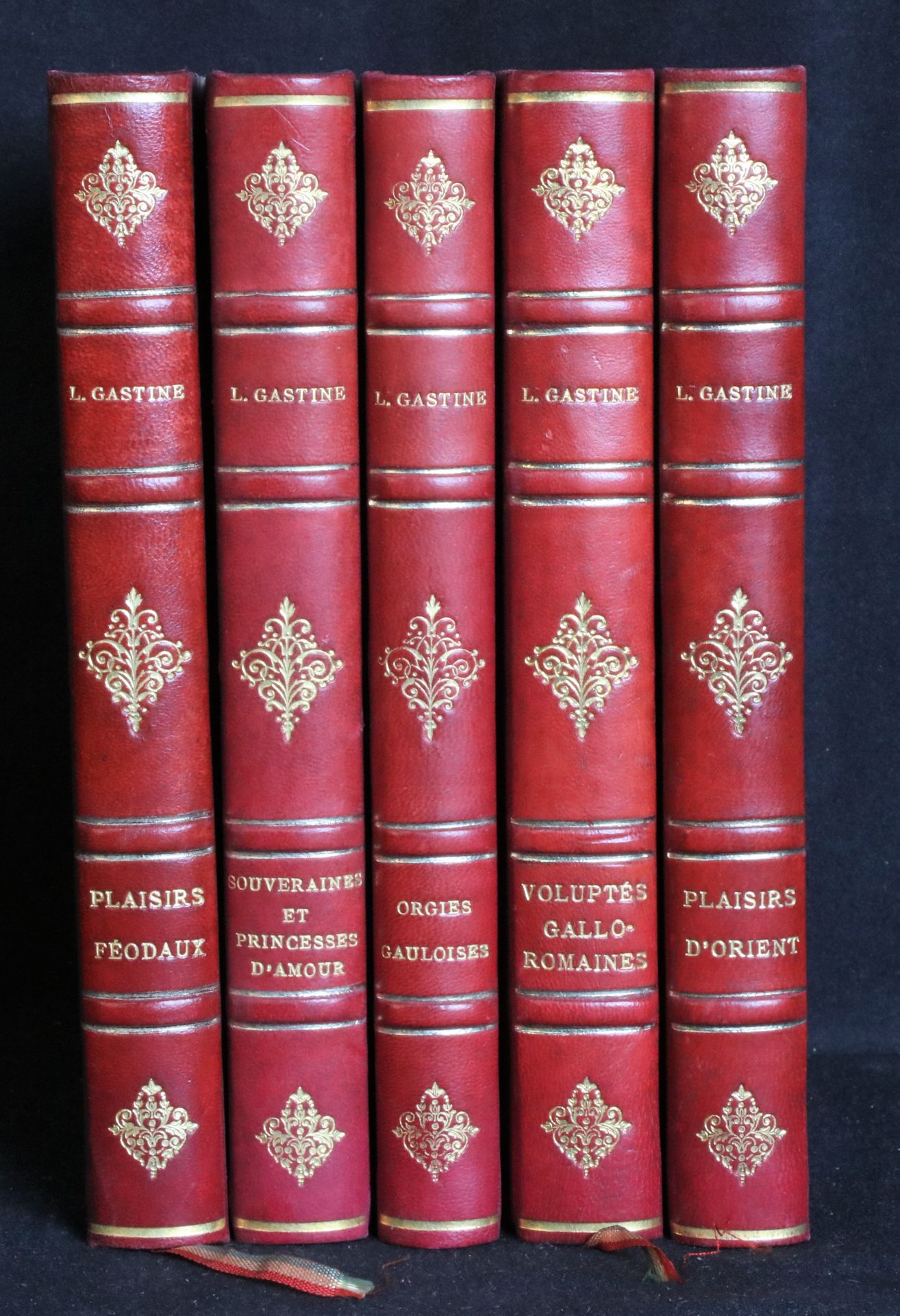 Null GASTINE L. 5 Bände (feudale Vergnügungen, Souveränität...-gallische Orgien-&hellip;