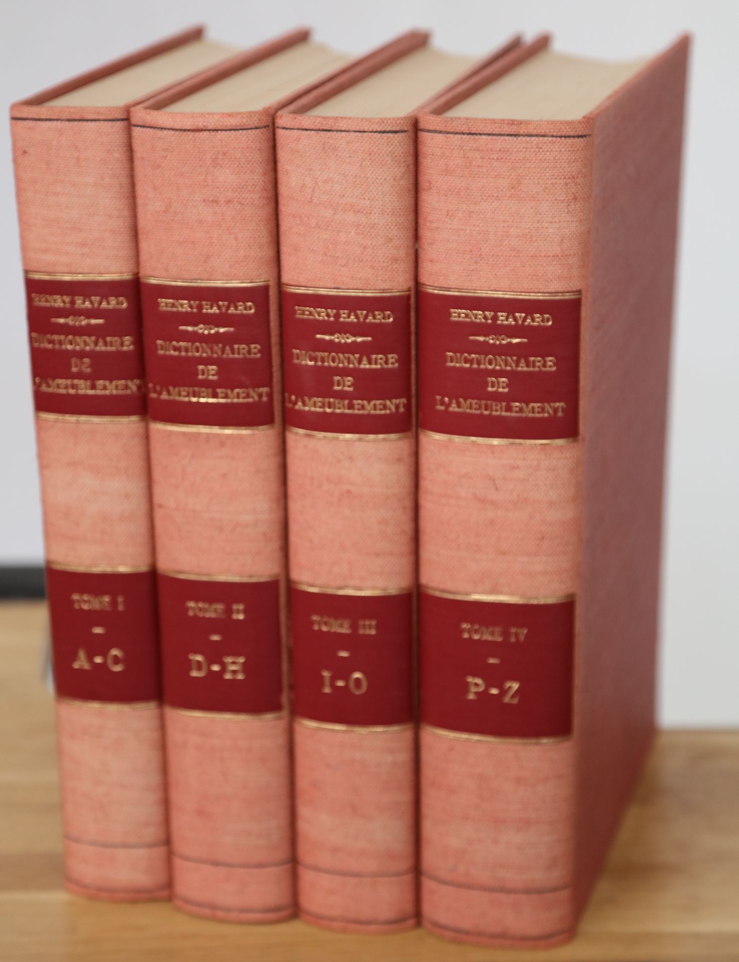 Null HAVARD Henry, dictionnaire de l'ameublement, 4 volúmenes ( T1,T2,T3,T4)