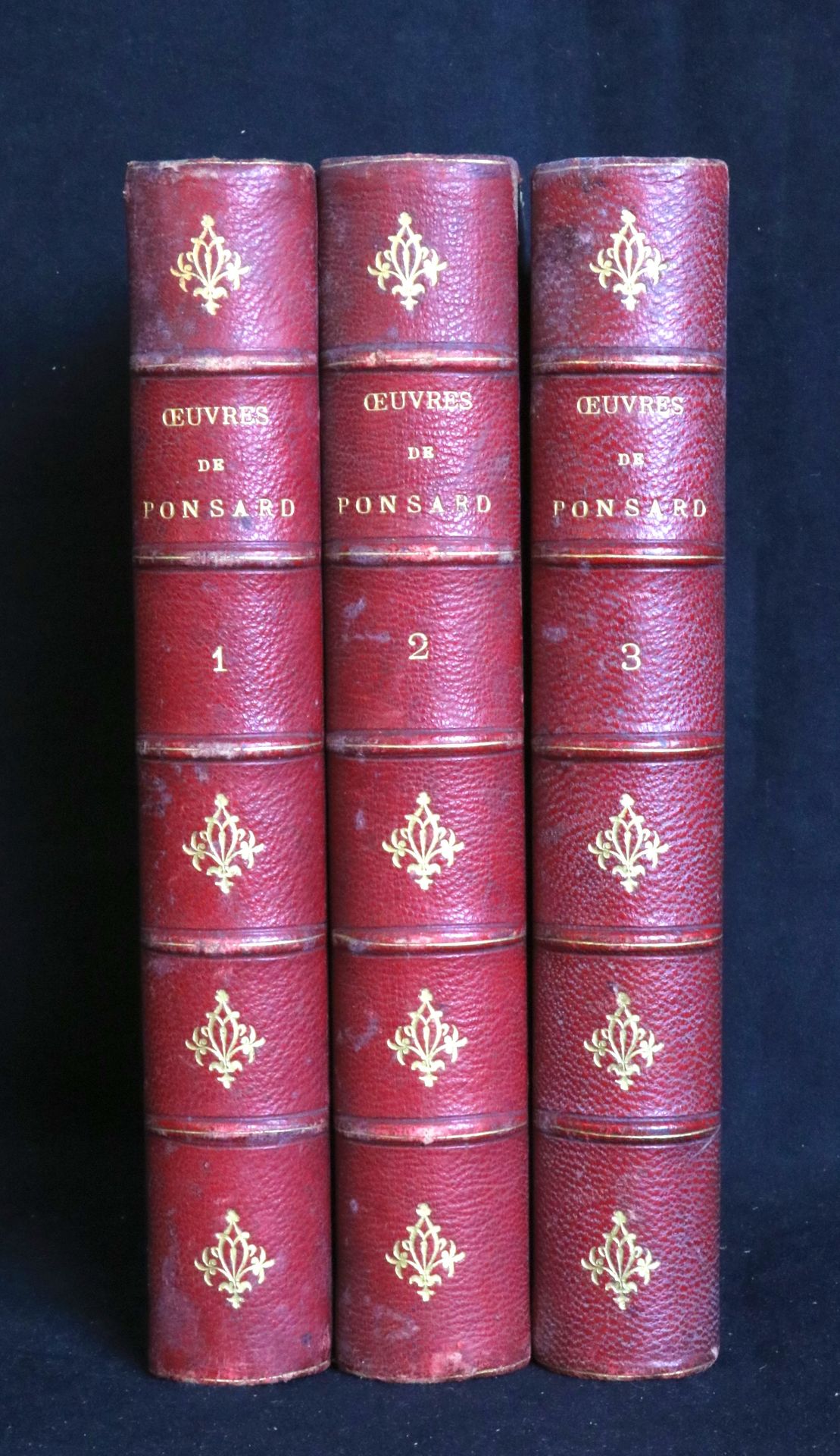 Null RONSARD de A. Œuvre 1-2-3 ( 3 volumes )