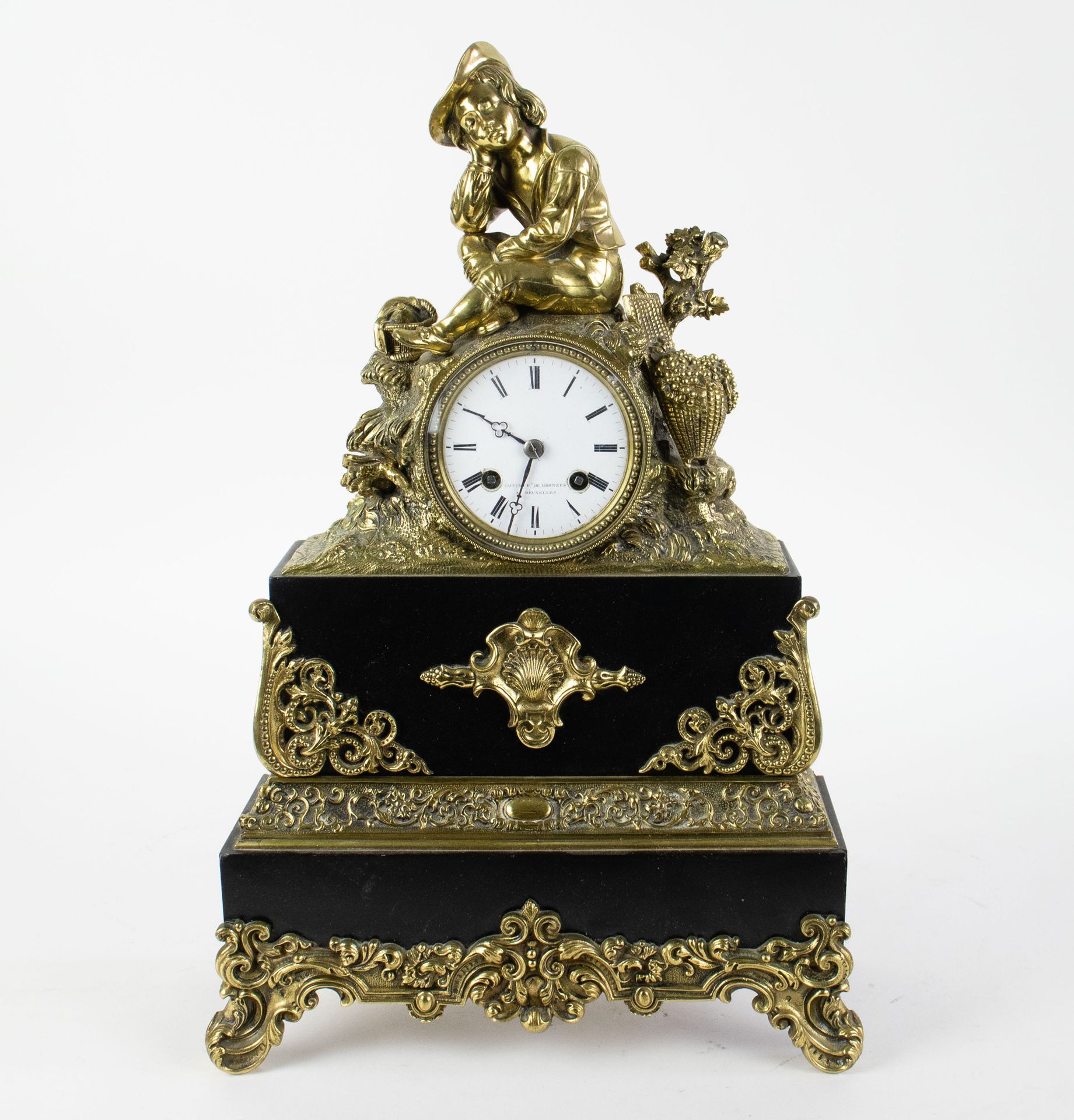 Null Louis Philippe Mantelclock
Louis Philippe Mantelclock Schwarzer Marmor und &hellip;