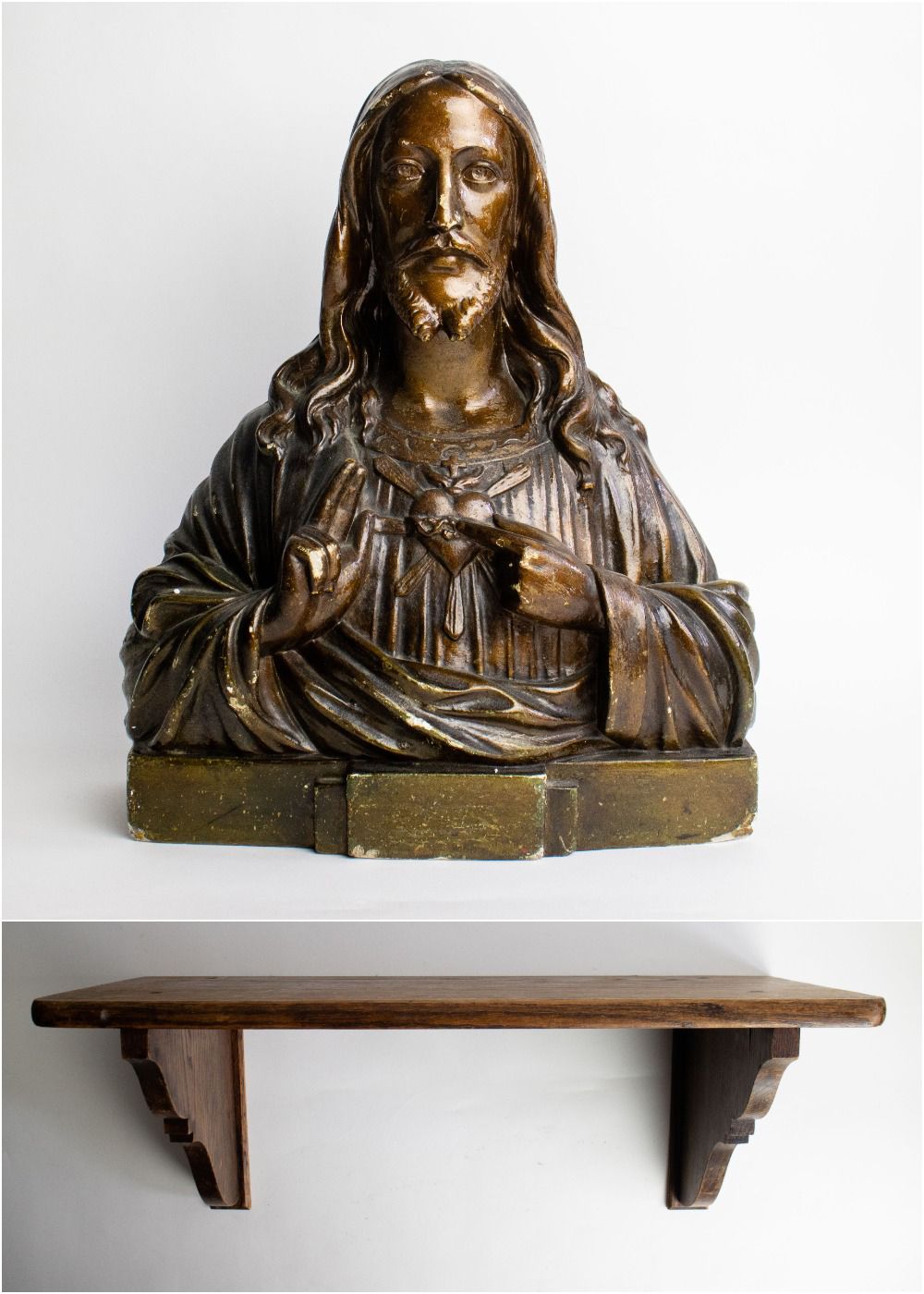 Null Christ en plâtre patiné couleur bronze
Christ en plâtre patiné couleur bron&hellip;