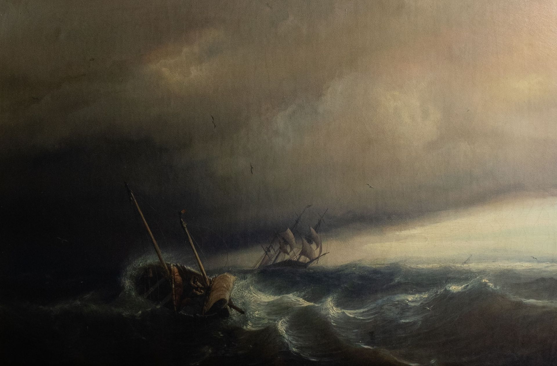 Paul Jean Clays (1819-1900) 海洋。布面油画，有签名。Olie op doek, Marine, getekend.
40.5 x 6&hellip;