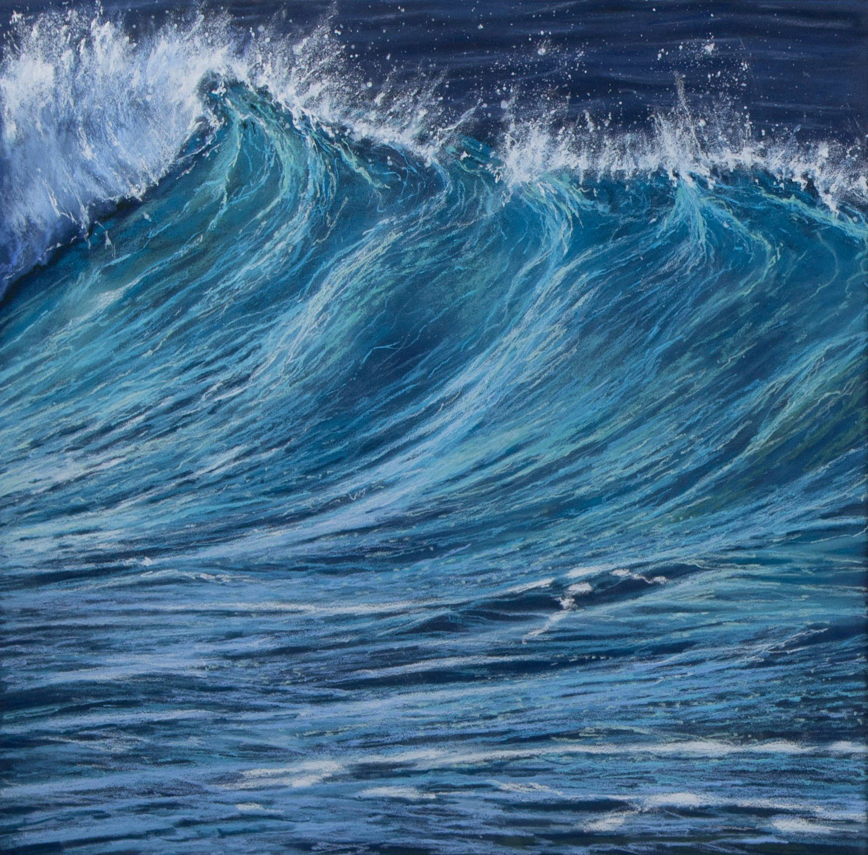 Null Jan DE ZUTTER
Wave.
Pastel on pastel mat, signed verso.

Wave.
Pastel op pa&hellip;