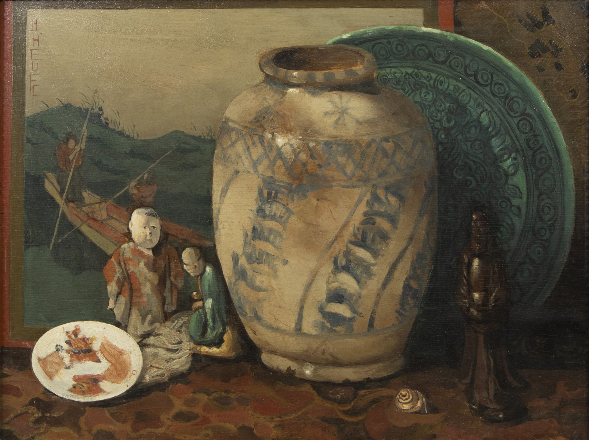 Herman HEUFF (1875-1945) Herman HEUFF (1875-1945)
Oil on panel Still life, signe&hellip;