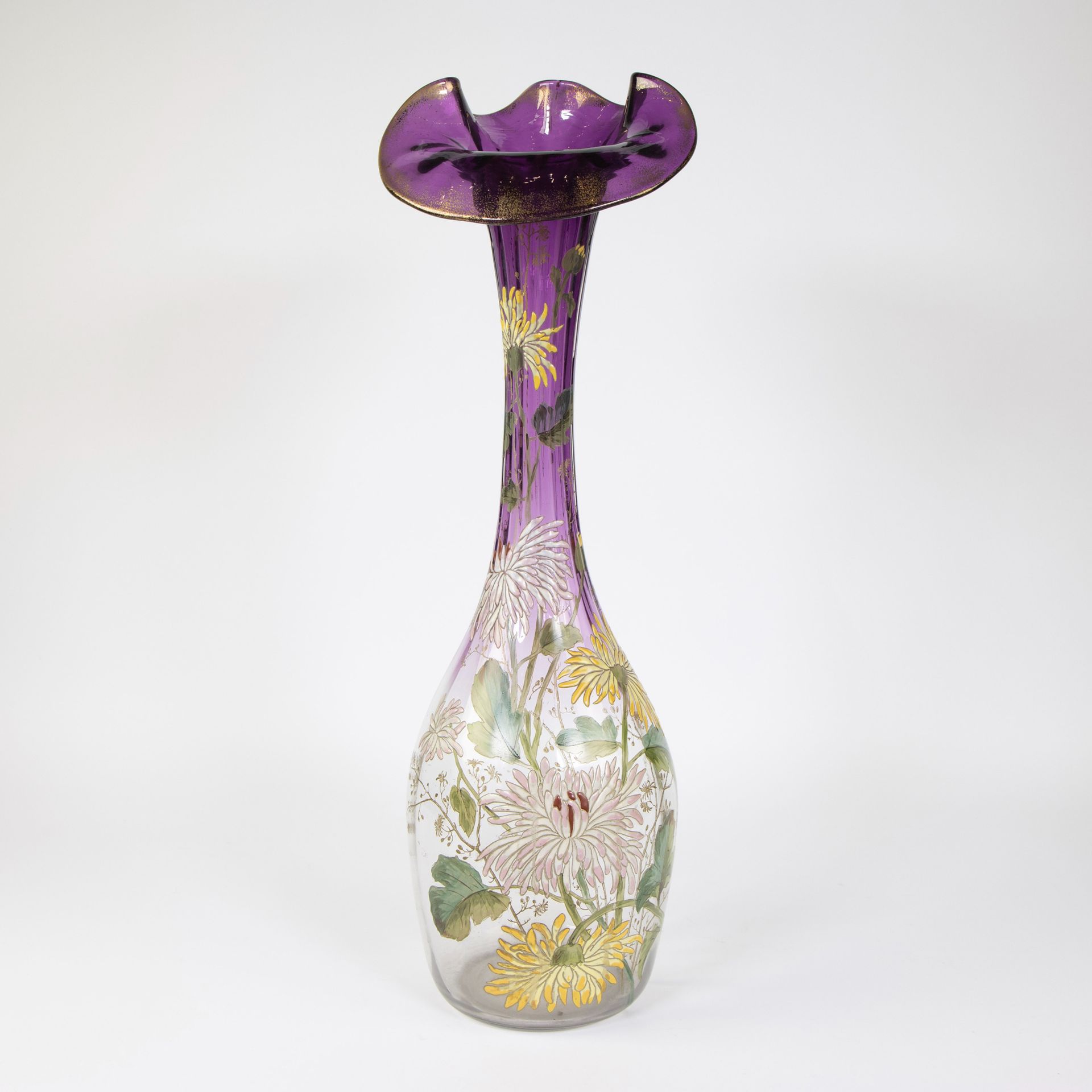 Null Vase de style Art Nouveau attribué à François-Théodore LEGRAS (1839-1916), &hellip;