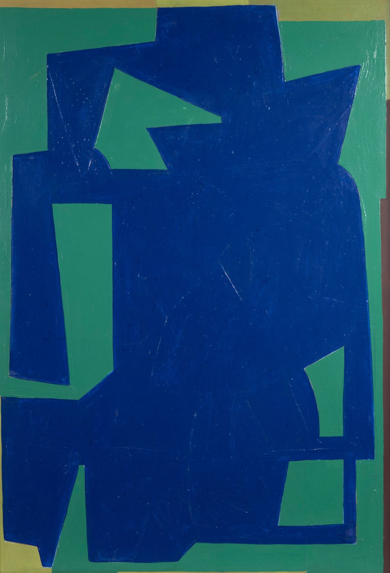 Knud MÜHLHAUSEN (1909-1990) 克努德-穆尔豪森 (1909-1990)
硬纸板上的油画 《二元论》 1952年，背面有签名。

油画在&hellip;