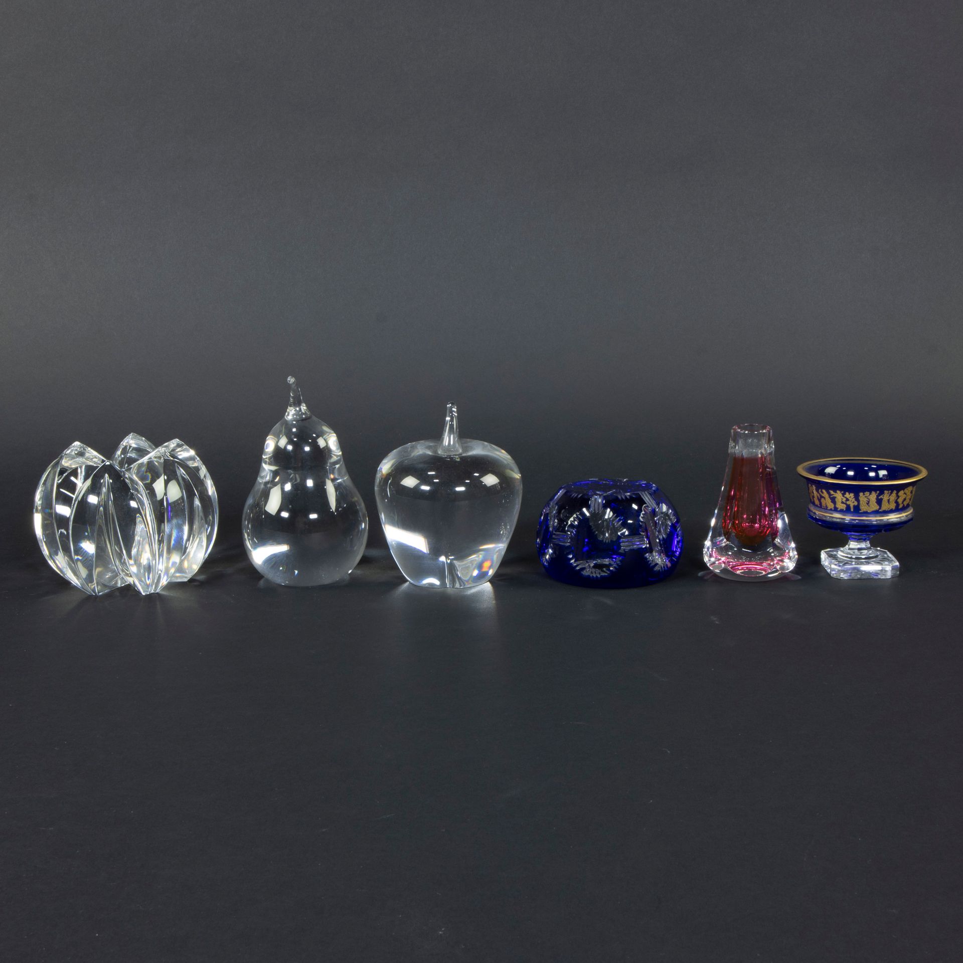 Null Val Saint Lambert collection d'ornements en cristal, presse-papier, coupe B&hellip;