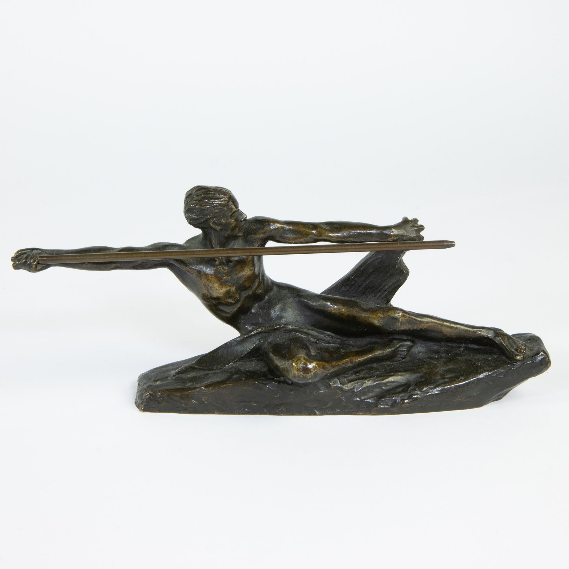 Max LE VERRIER (1891-1973,) Max LE VERRIER (1891-1973,) Bronze, le lanceur de ja&hellip;