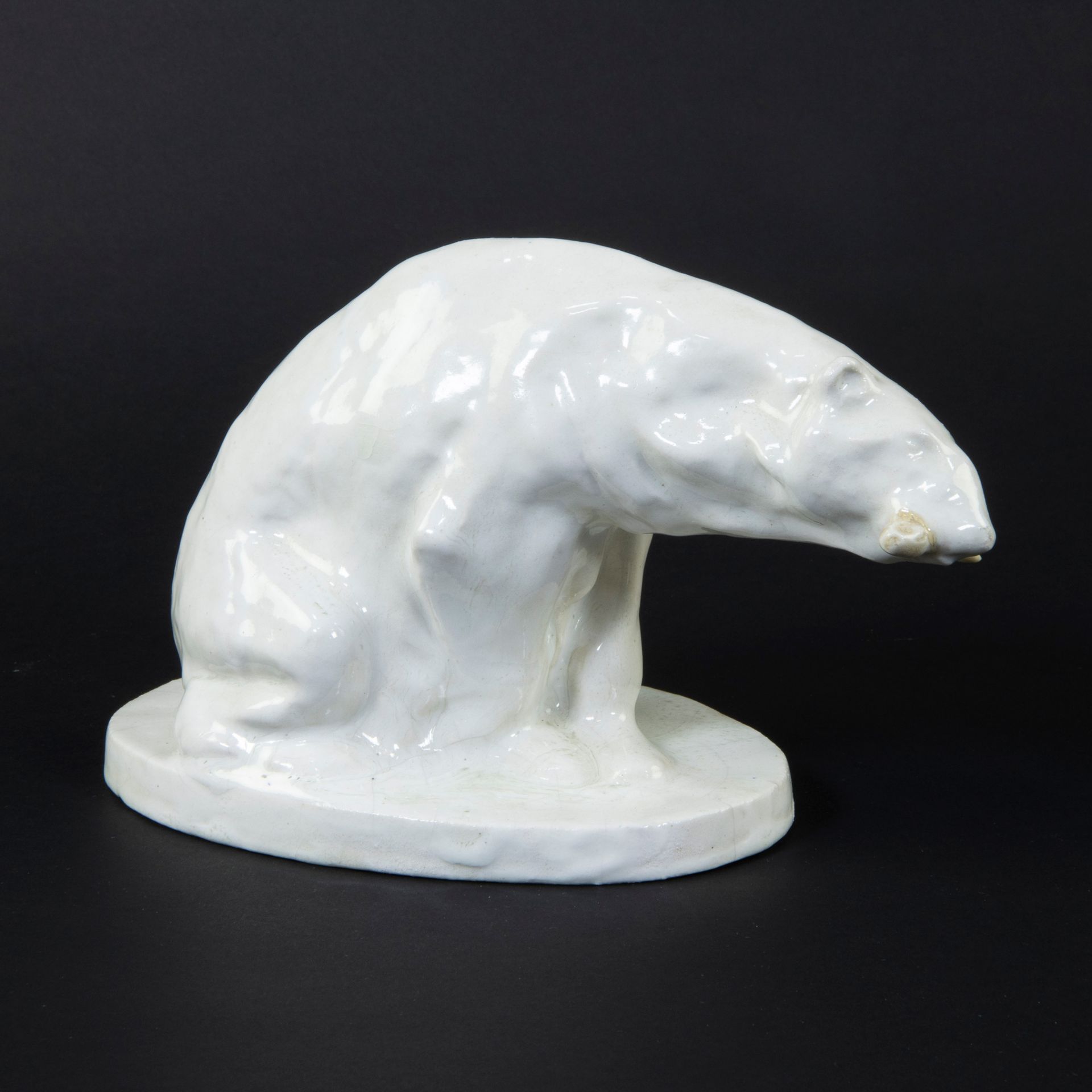 Domien INGELS (1881-1946), Domien INGELS (1881-1946), ours polaire en céramique &hellip;