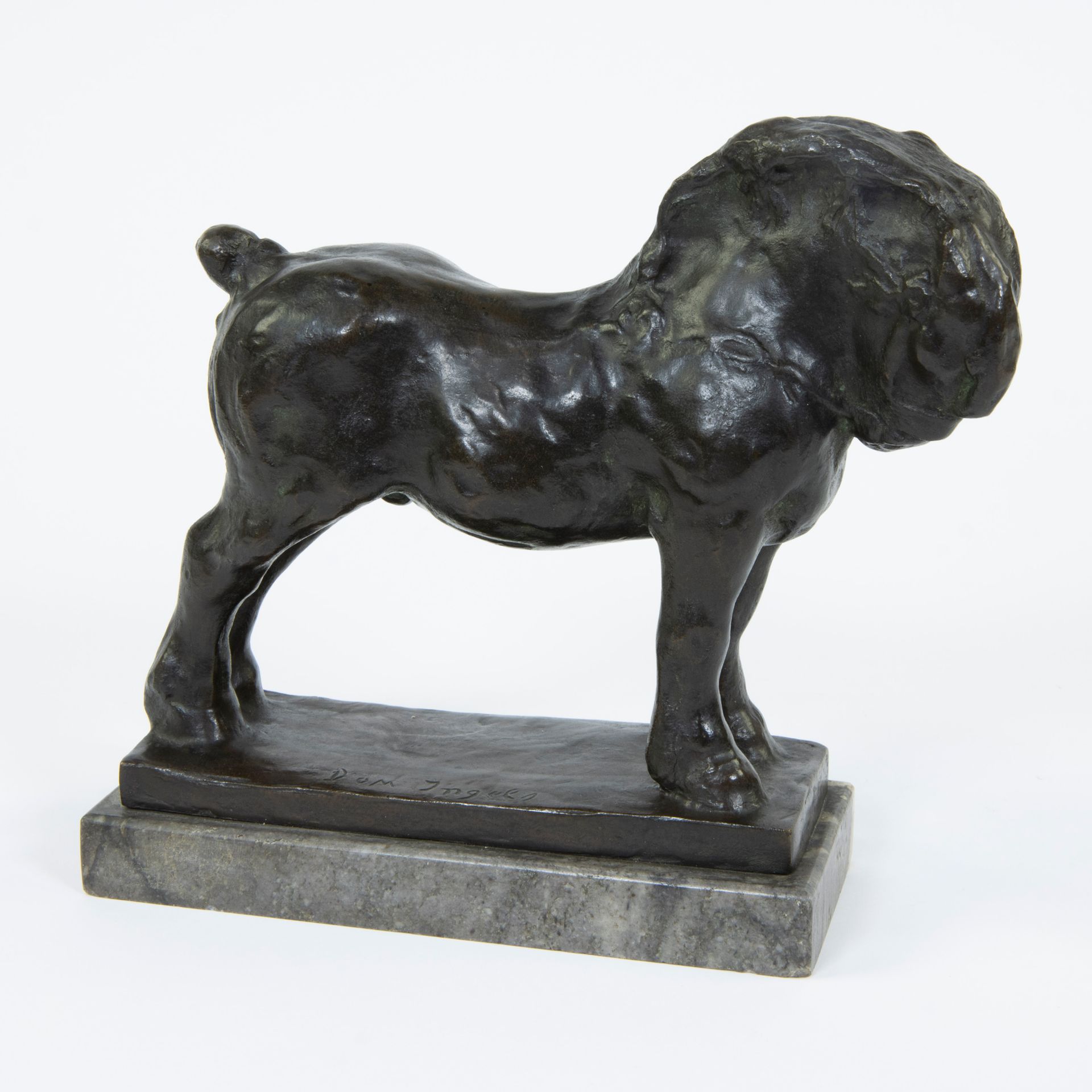 Domien INGELS (1881-1946), Domien INGELS (1881-1946), cheval en bronze, signé
Do&hellip;