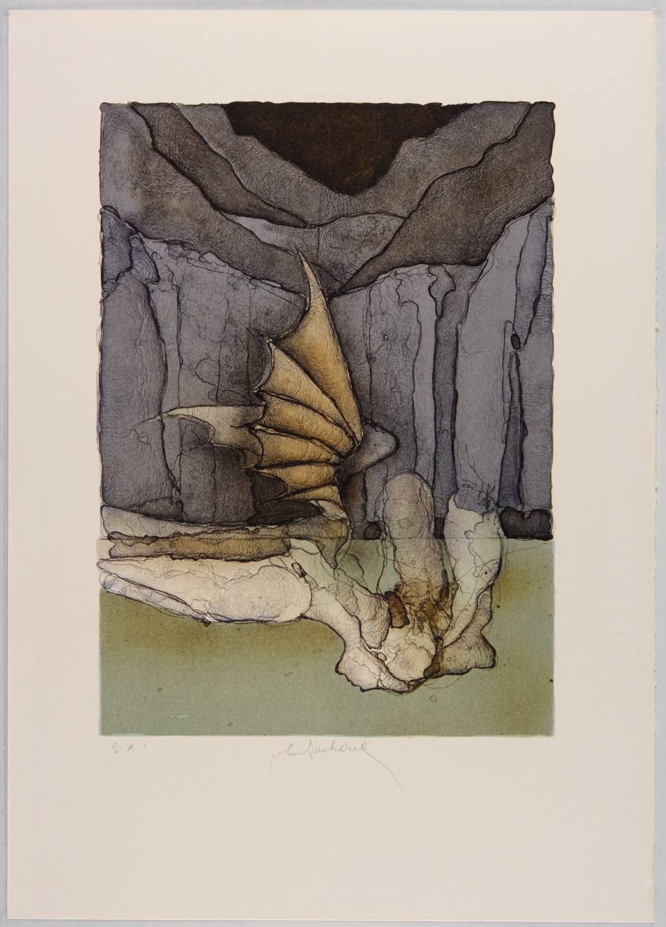 Vladimir Suchanek (1933) 无标题

纸上彩色石版画，49.8x35.5厘米，在印刷品下方用铅笔签名 "E. A. Vla.Suchane&hellip;