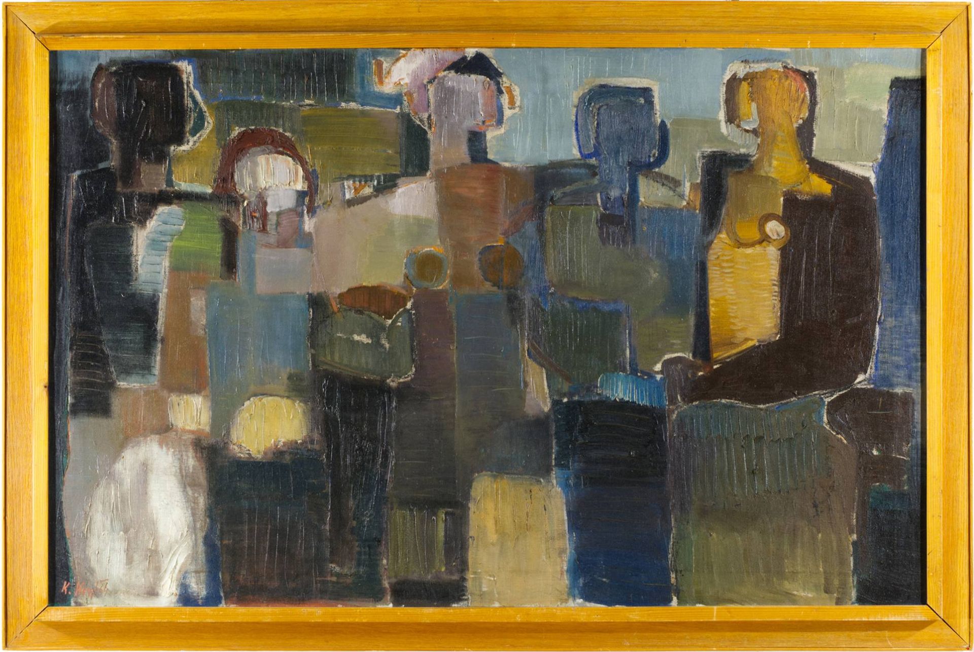 Karel Kryl (1919-1978) ZUSAMMENSETZUNG

1964

Öl auf Leinwand, 106x70 cm, signie&hellip;