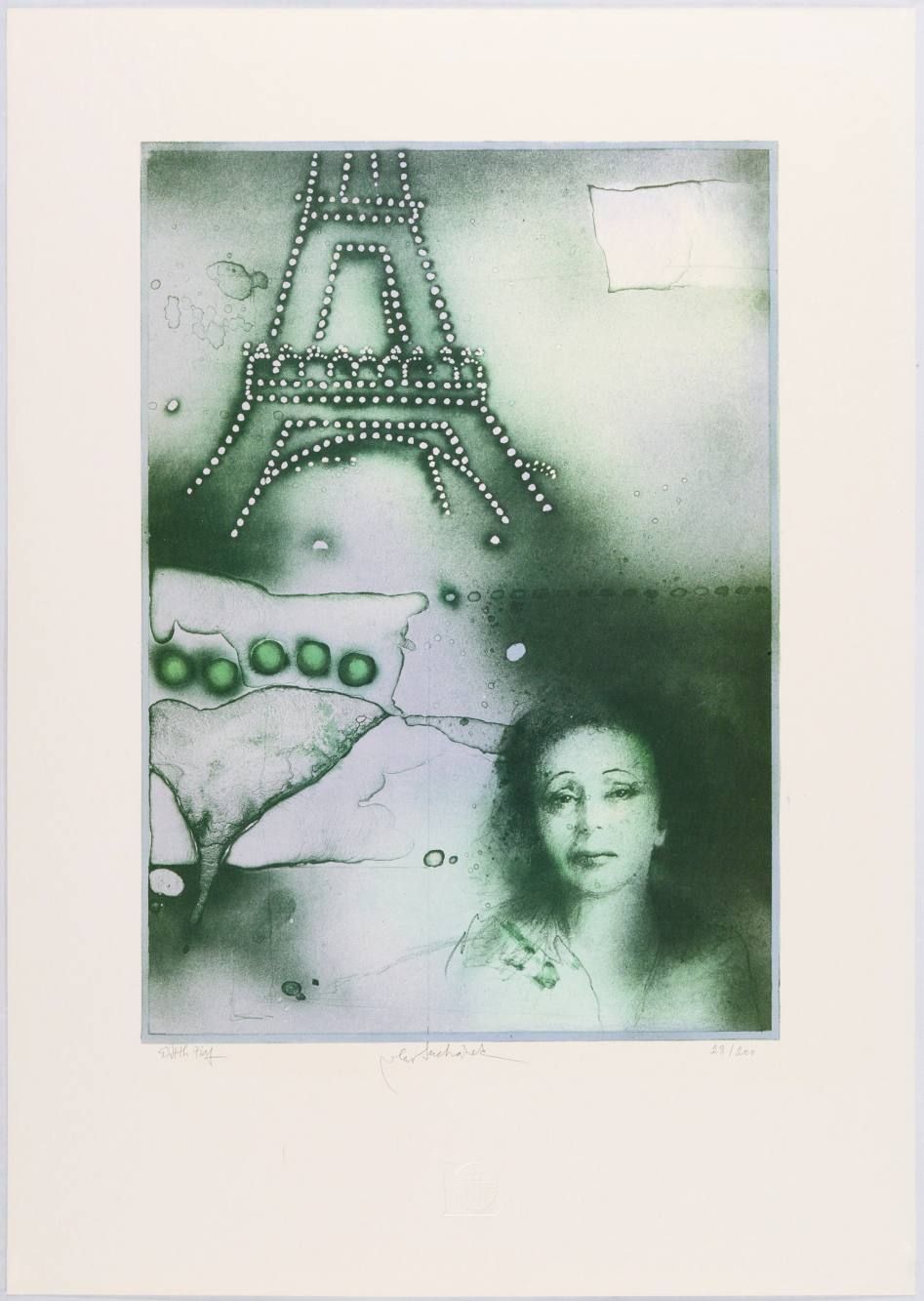 Vladimir Suchanek (1933) EDITH PIAF

Farblithographie auf Papier, 47,9x33,8 cm, &hellip;